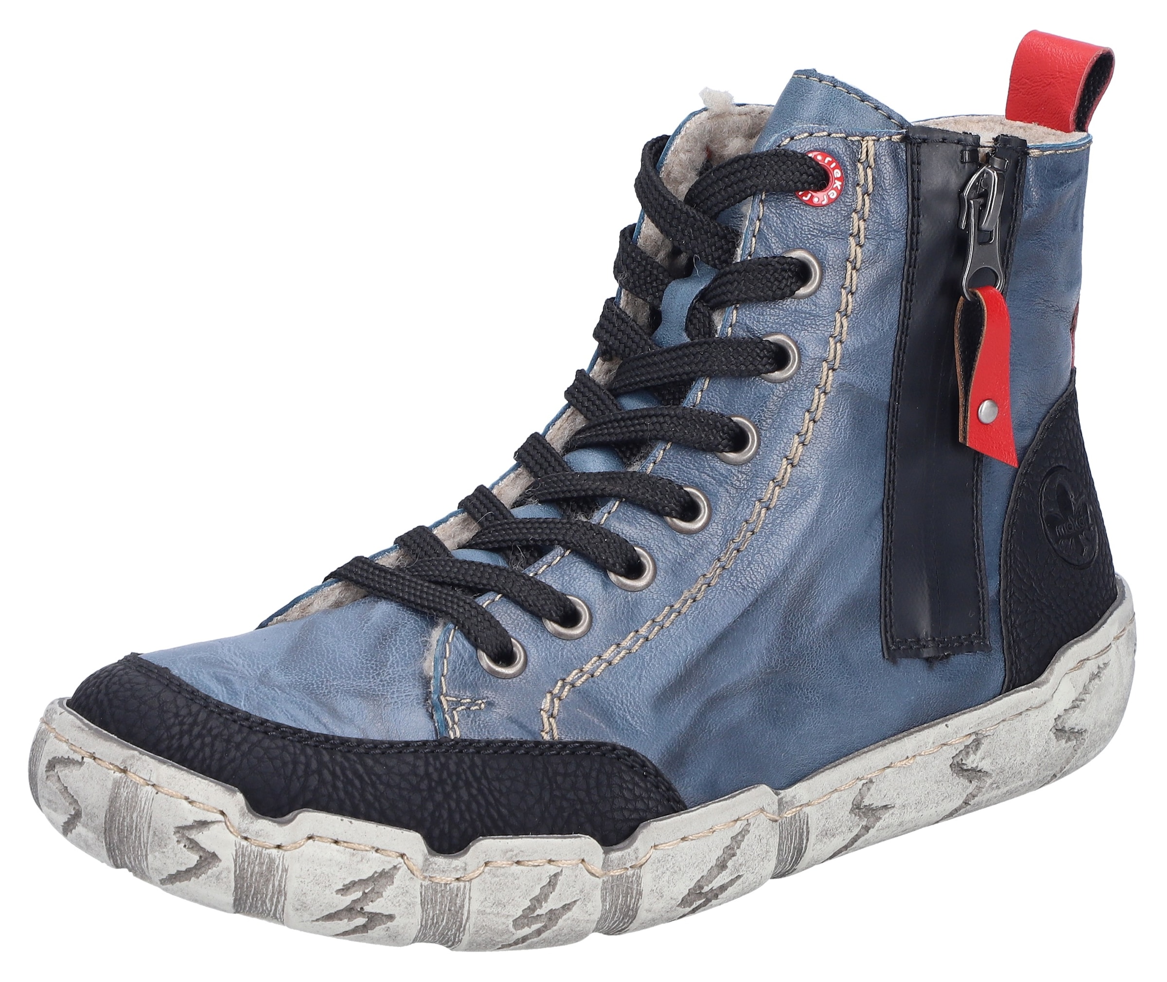 Rieker Winterboots, Schnürboots, High Top Sneaker, Stiefelette, mit Anziehl günstig online kaufen