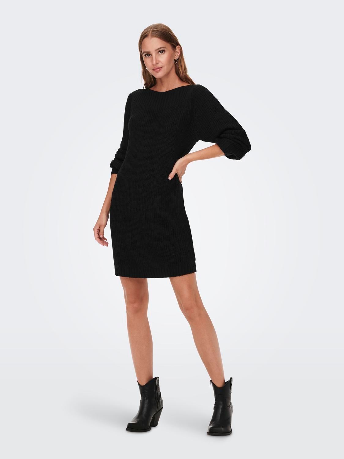 JDY Minikleid »JDYWHITNEY MEGAN L/S BOAT DRESS KNT NOOS«, Sommerkleid