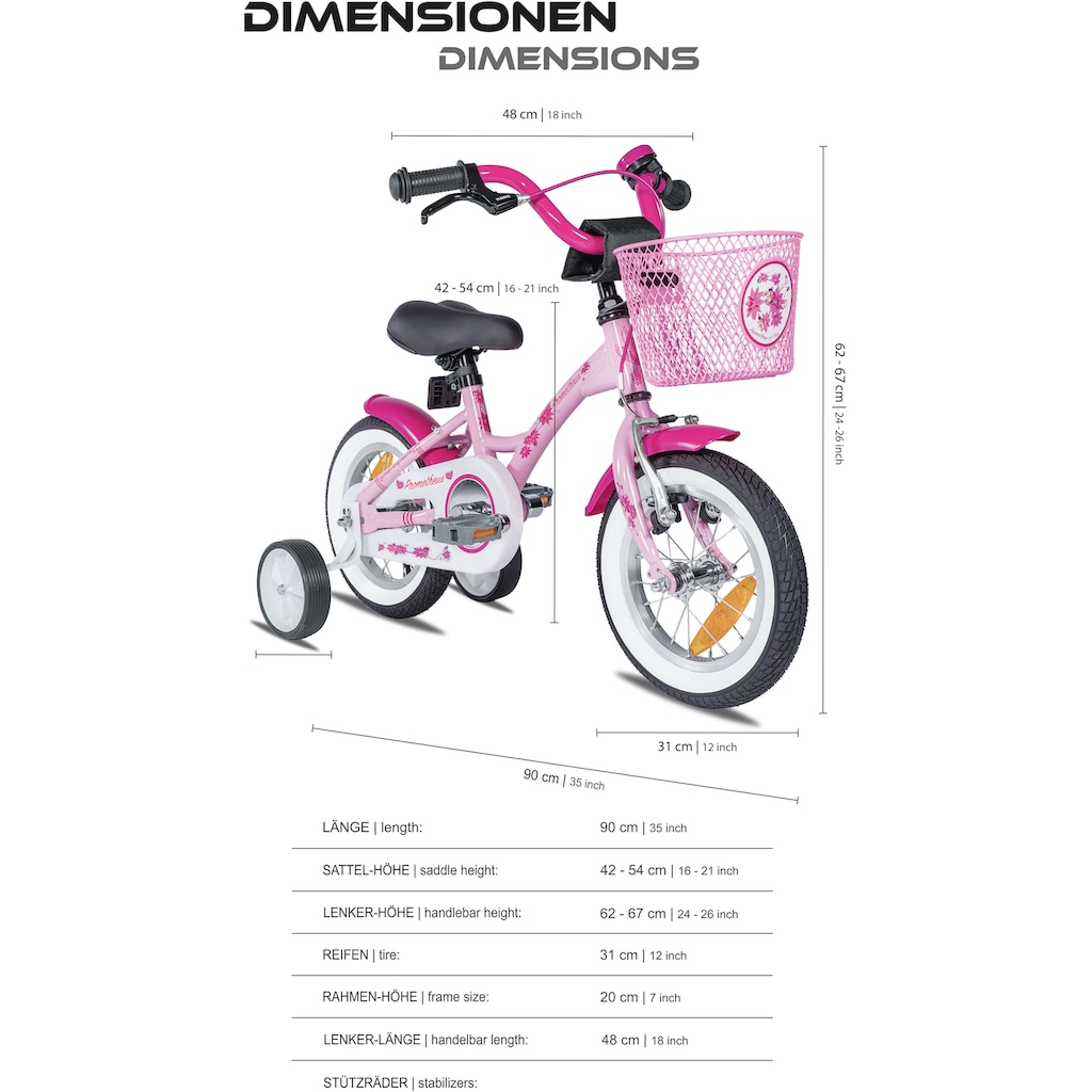 PROMETHEUS BICYCLES Kinderfahrrad »Hawk«, 1 Gang