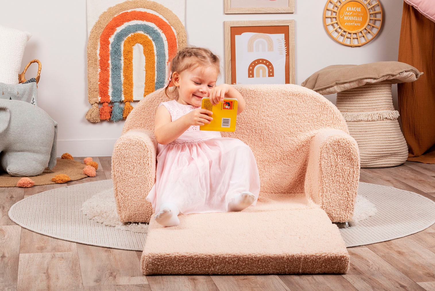 Knorrtoys® Sofa »Soft, plush beige« für Kinder; Made in Europe