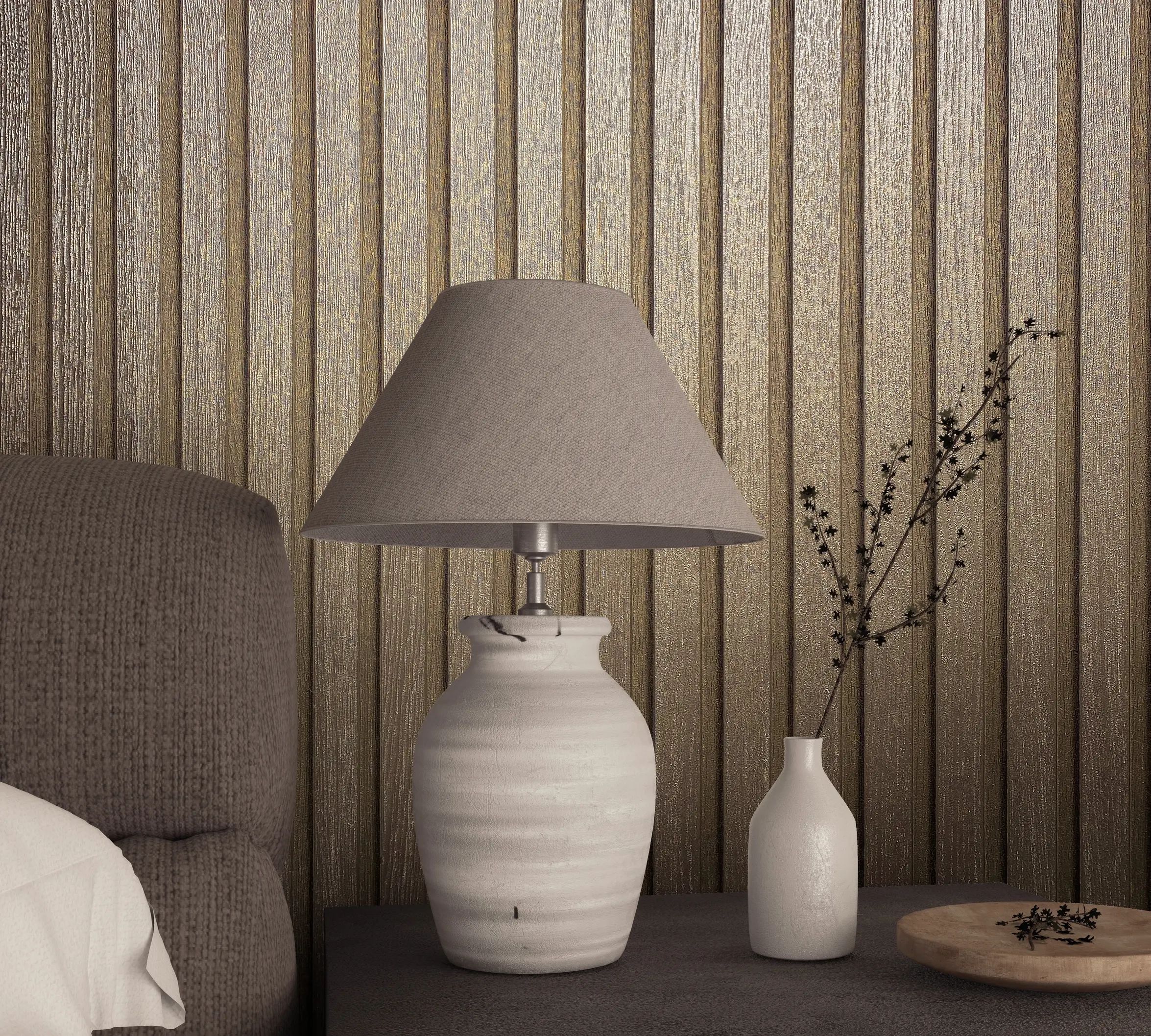 Marburg Vliestapete "Tapete Skandi Timber Wood" uni geprägt moderne Vliestapete für Wohnzimmer Schlafzimmer Küche