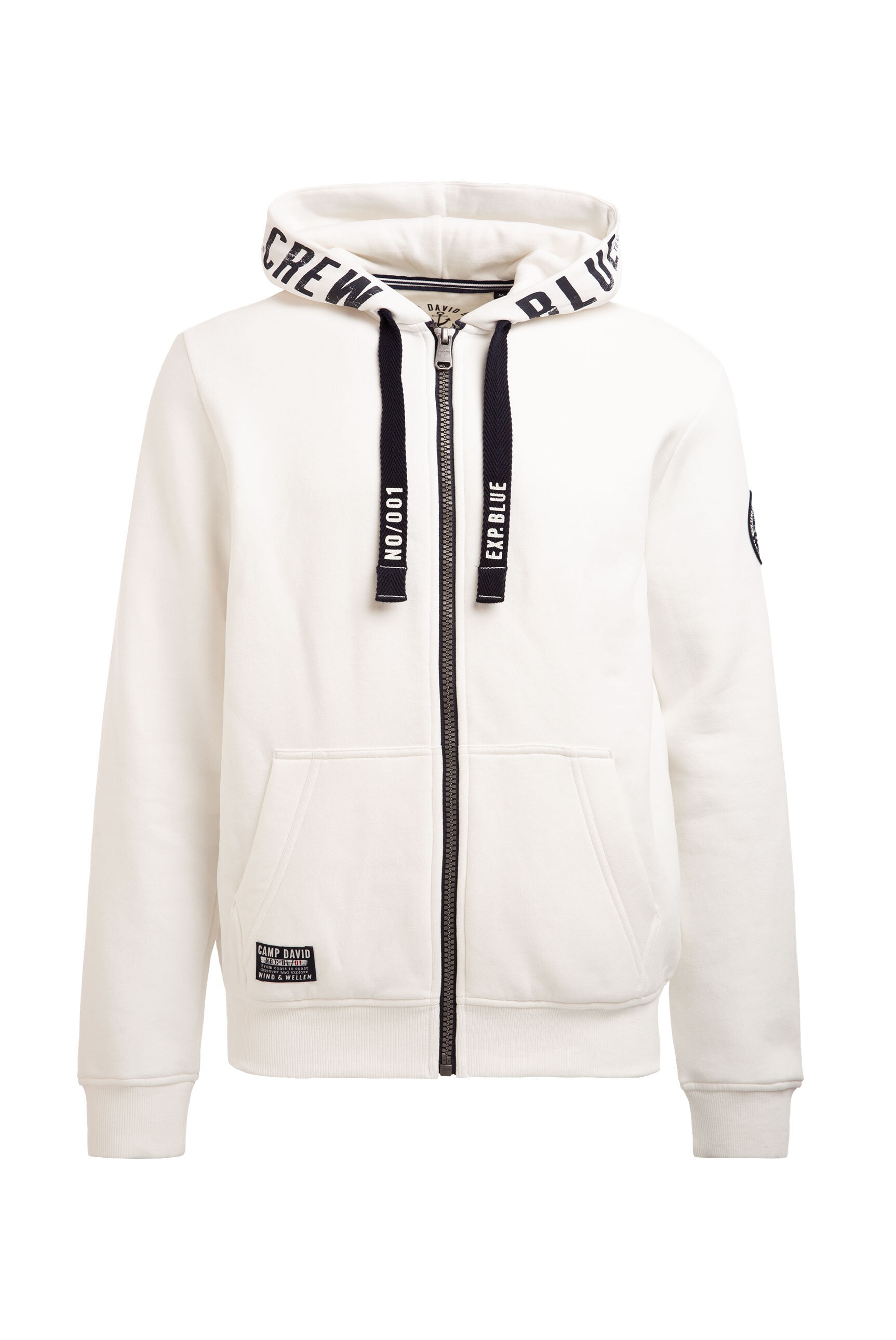 CAMP DAVID Kapuzensweatjacke , mit Baumwolle
