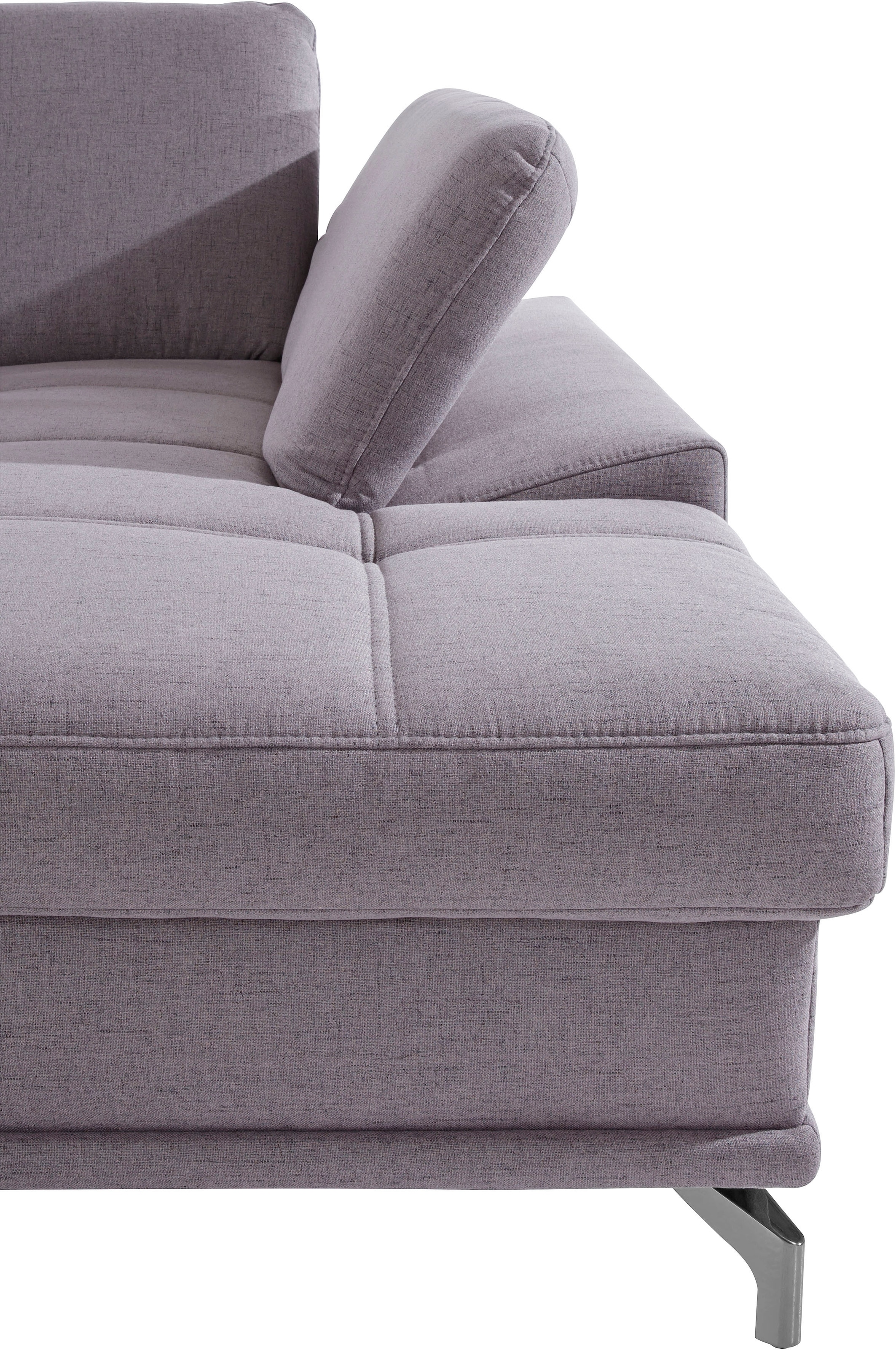 Places of Style Wohnlandschaft »Costello U-Form, mit Sitztiefenverstellung, Armteilverstellung und«, 3 Nierenkissen, optional Bettfunktion und Bettkasten