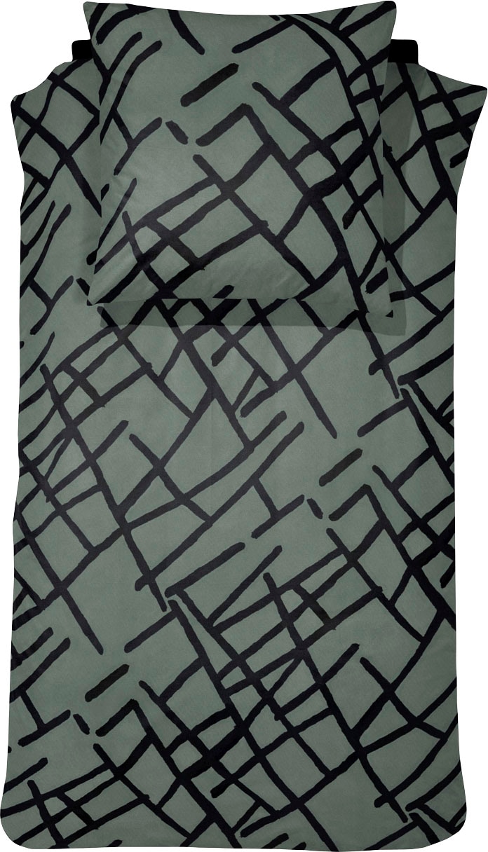 damai Bettwäsche "Kline" 2 Stk. mit großformatigem Muster günstig online kaufen