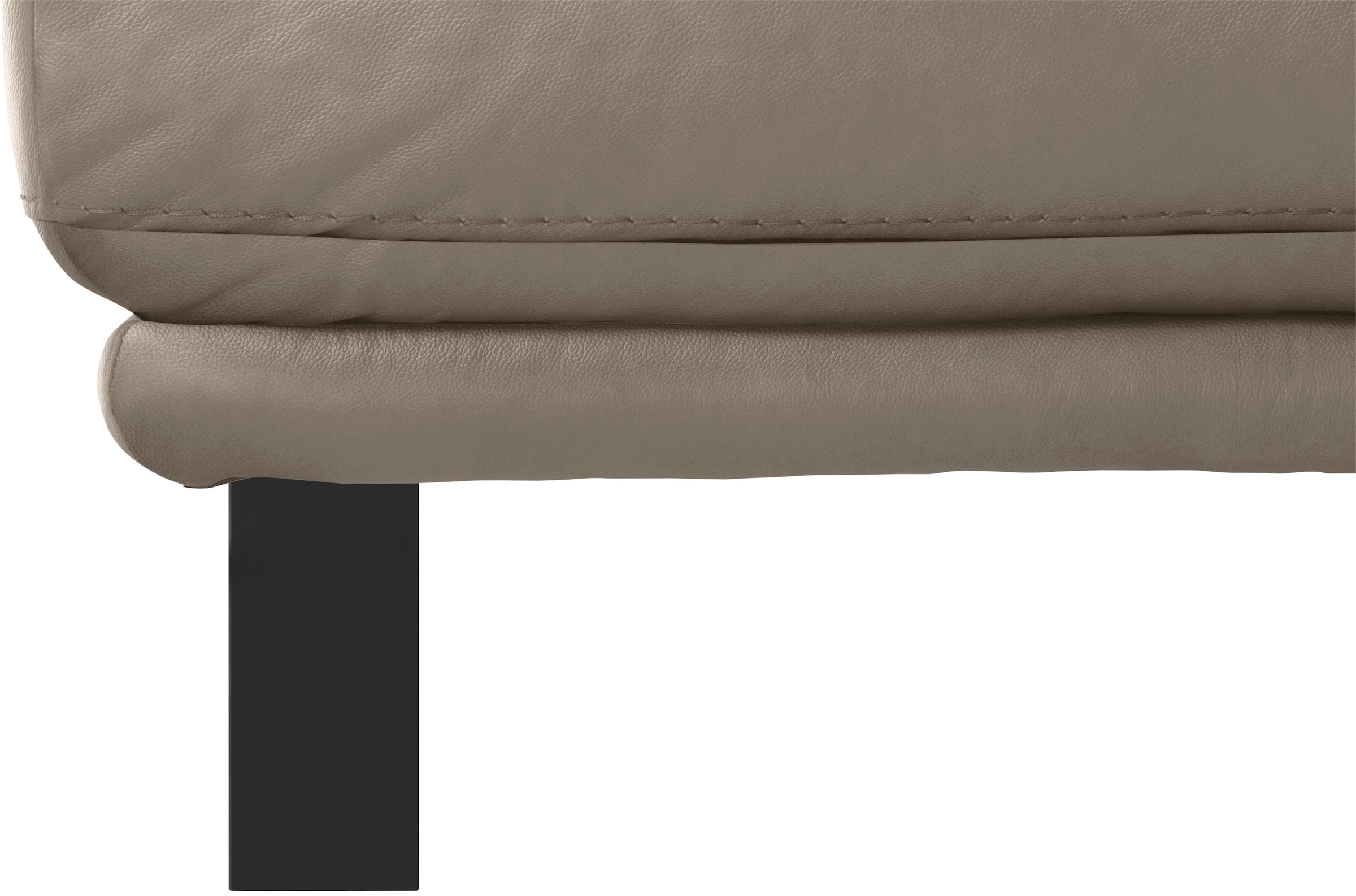 W.SCHILLIG Hocker »montanaa«, mit Metallkufen in Schwarz pulverbeschichtet, Breite 141 cm