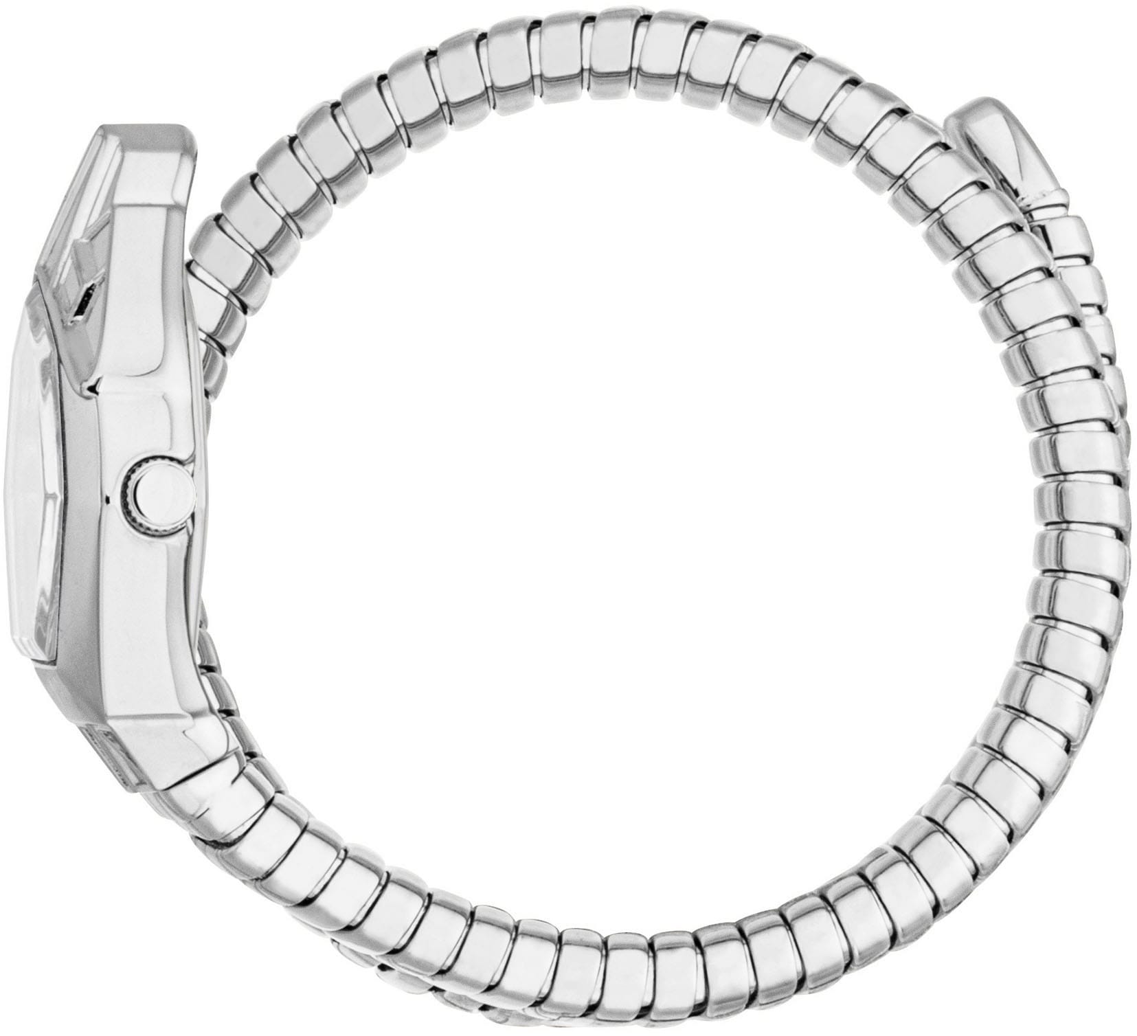 Just Cavalli Time Quarzuhr »Signature Snake«, Armbanduhr,Damenuhr,Edelstahlband,Kristallsteine