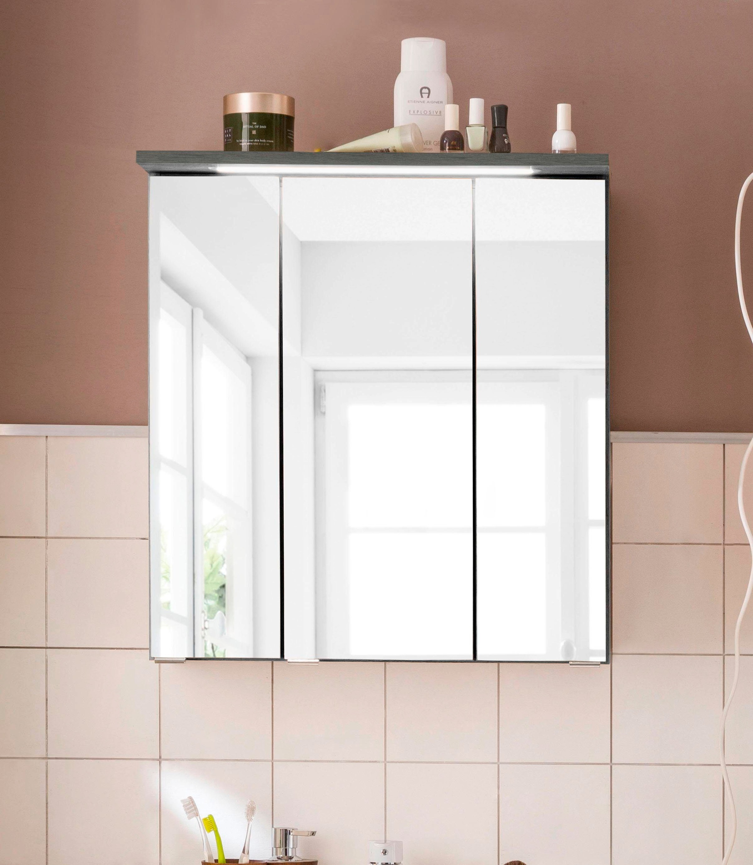 welltime Spiegelschrank »Lucca«, mit LED Beleuchtung