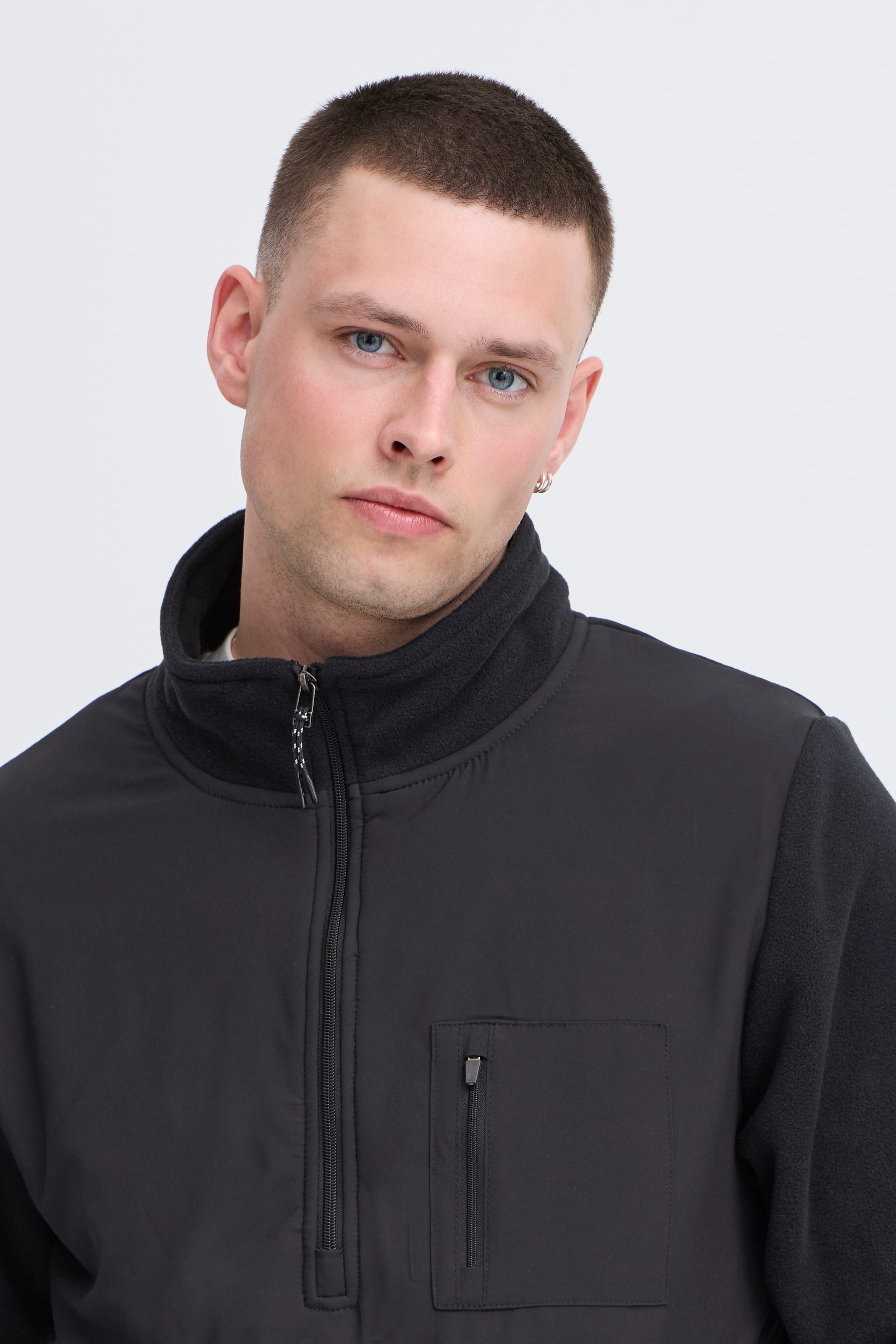 Thumbnail - Blend Fleecepullover "BHMARIO Sweatshirt halfzipp", im Troyer-Stil