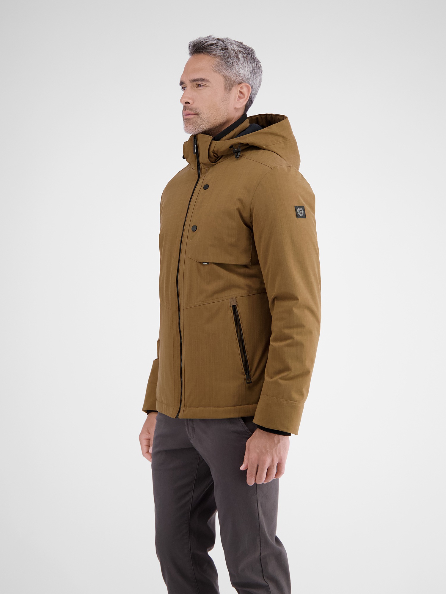 LERROS Blouson »LERROS Herren Blouson in Stukturoptik«, mit Kapuze, Wasser- und windabweisend
