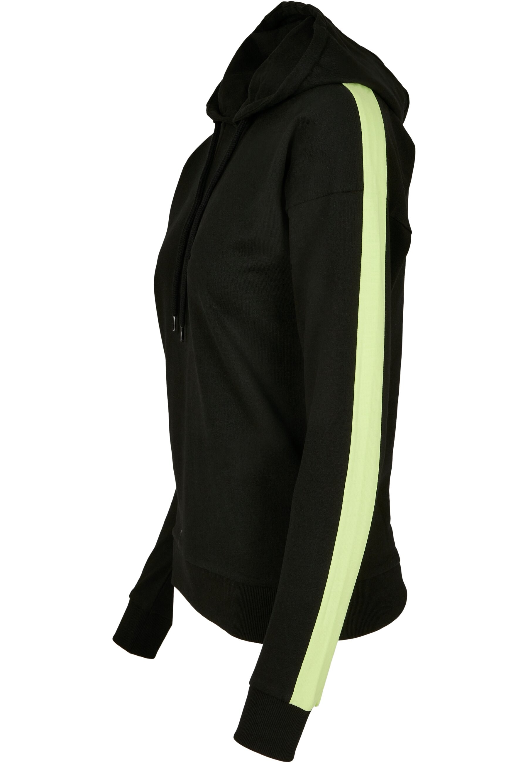 URBAN CLASSICS Kapuzenpullover »Urban Classics Damen Ladies Neon Shoulder Stripe Hoody«, (1 tlg.)