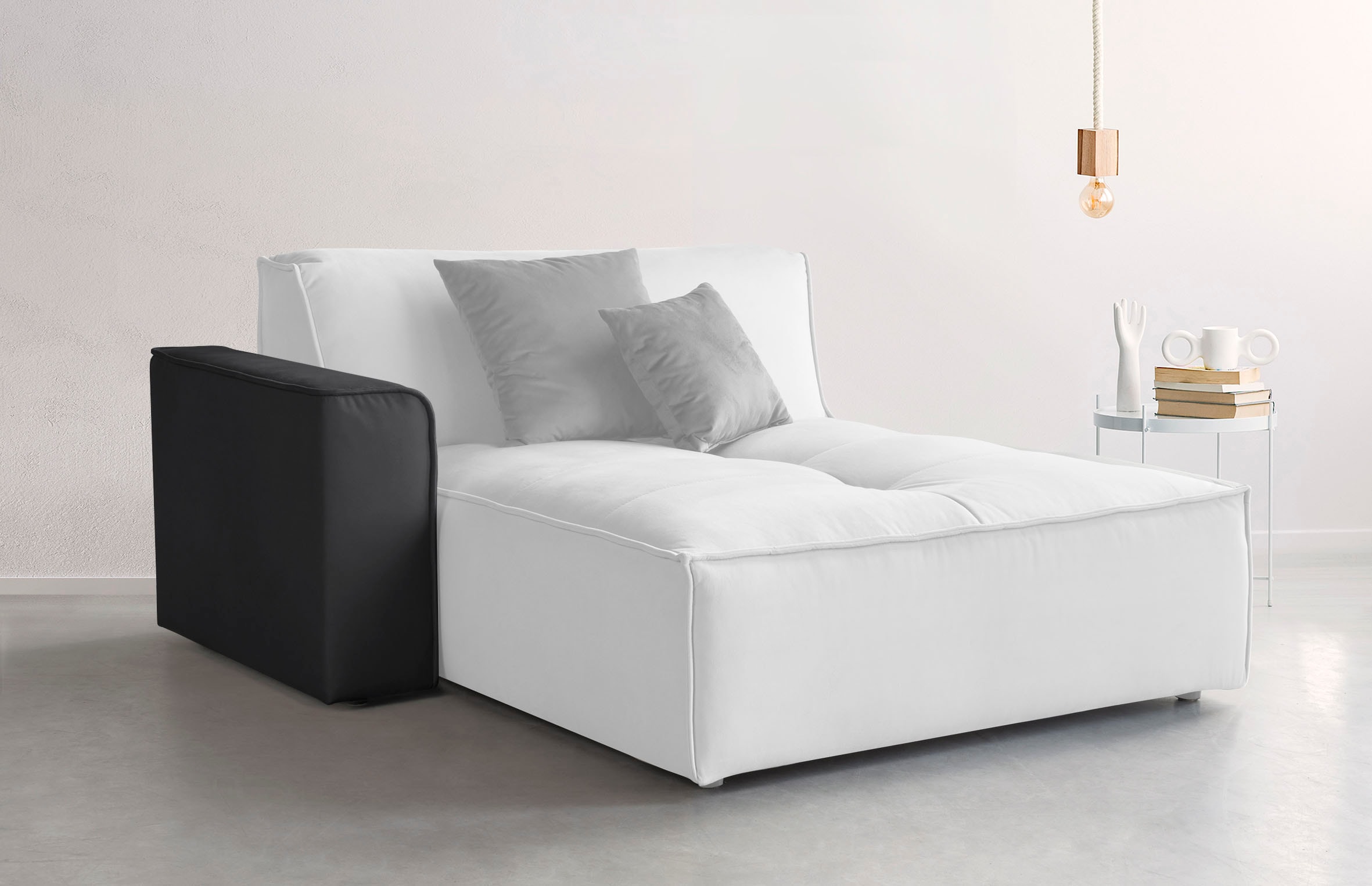 RAUM.ID Sofaelement "Monolid", Armlehne, Bezug in Teddy-Optik günstig online kaufen