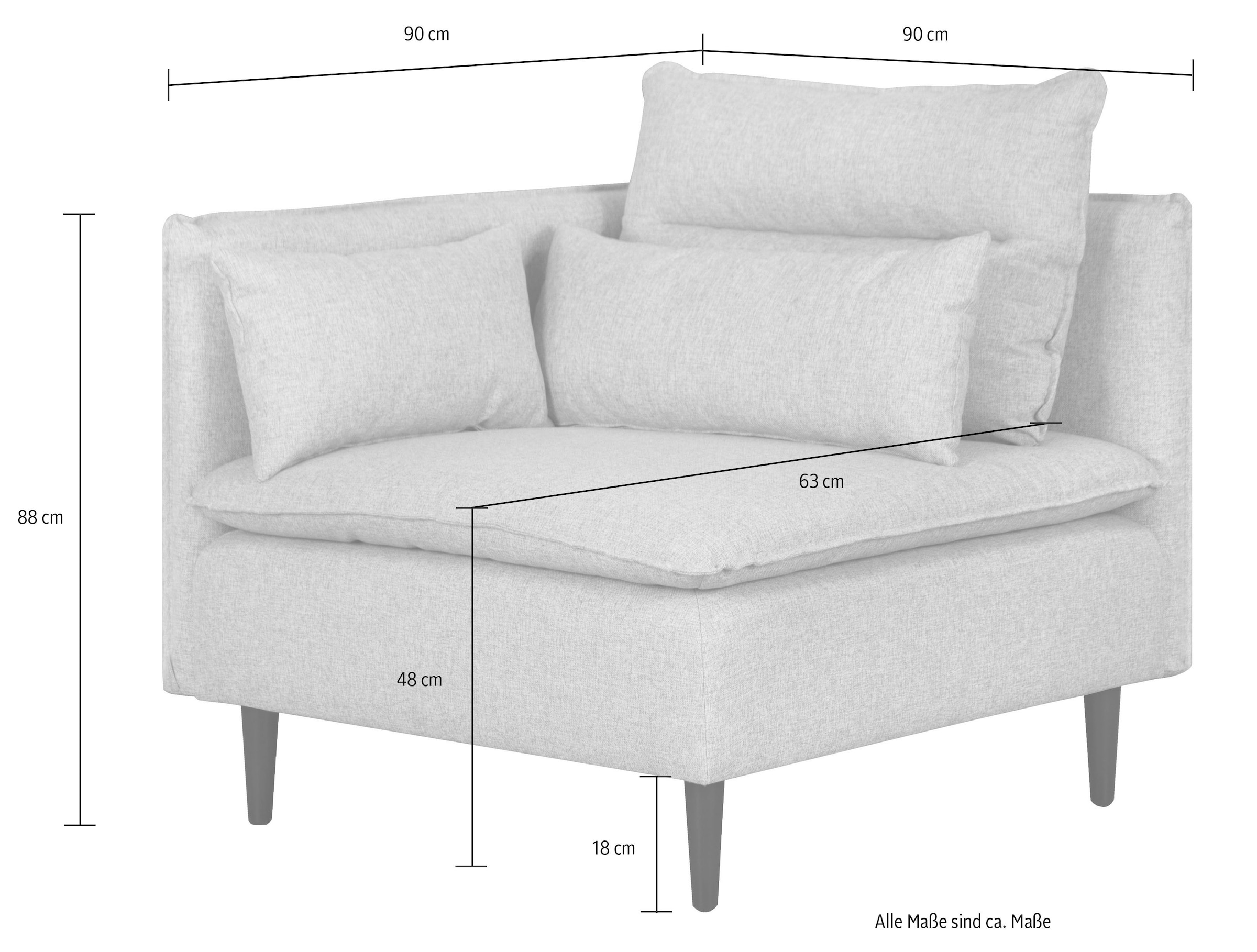 andas Sofa-Eckelement »ALVIK«, Modul- zum eigenen Zusammenstellen; links, rechts wählbar