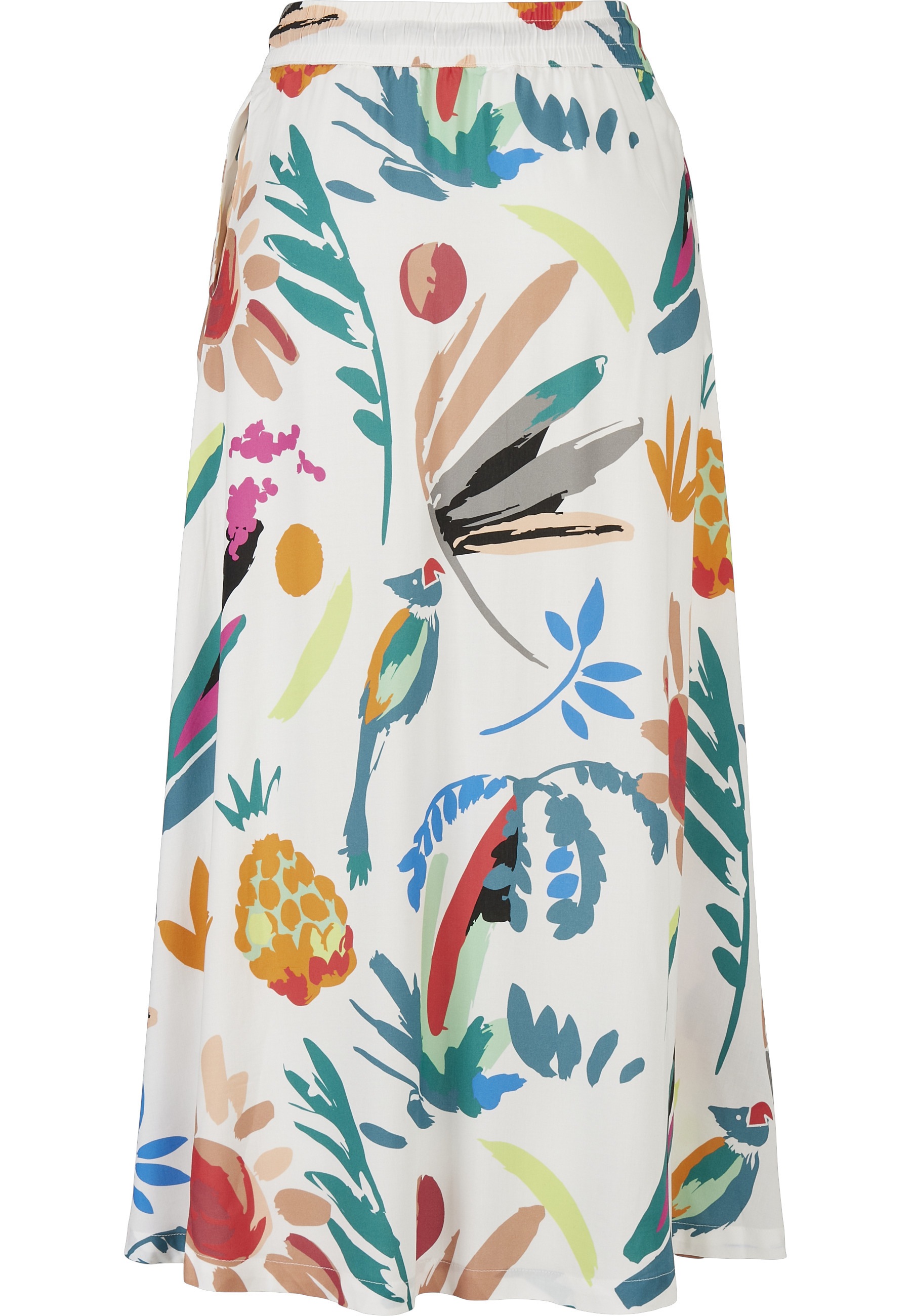 URBAN CLASSICS Jerseyrock "Urban Classics Damen Ladies Viscose Midi Skirt" günstig online kaufen