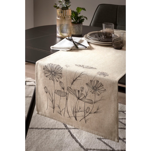 done.® Tischläufer »Flower Meadow, mit Blumenmotiv«, (1 St.), Digitaldruck,  Maße ca. 40x150 cm | BAUR