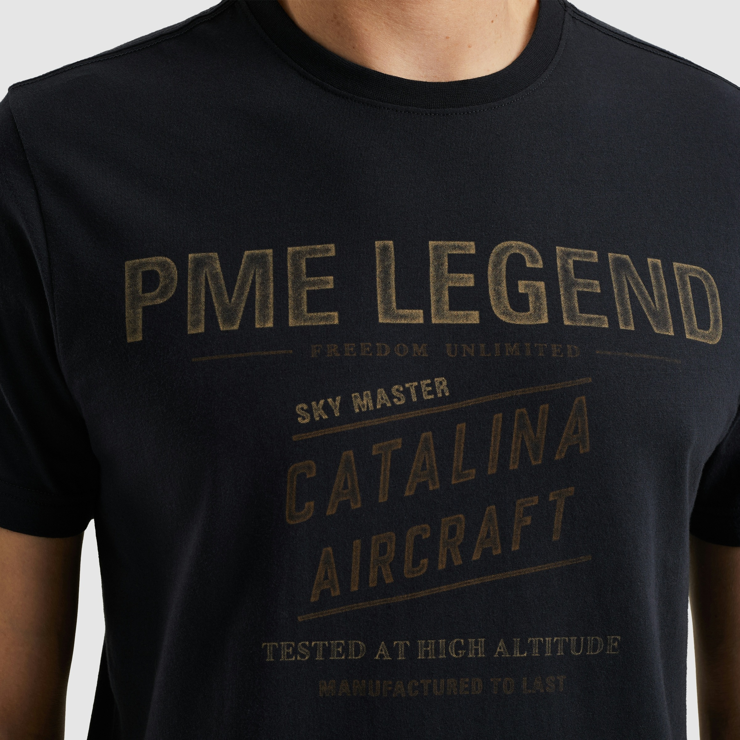 Thumbnail - PME LEGEND T-Shirt "Short sleeve r-neck single jersey" mit Logo-Print