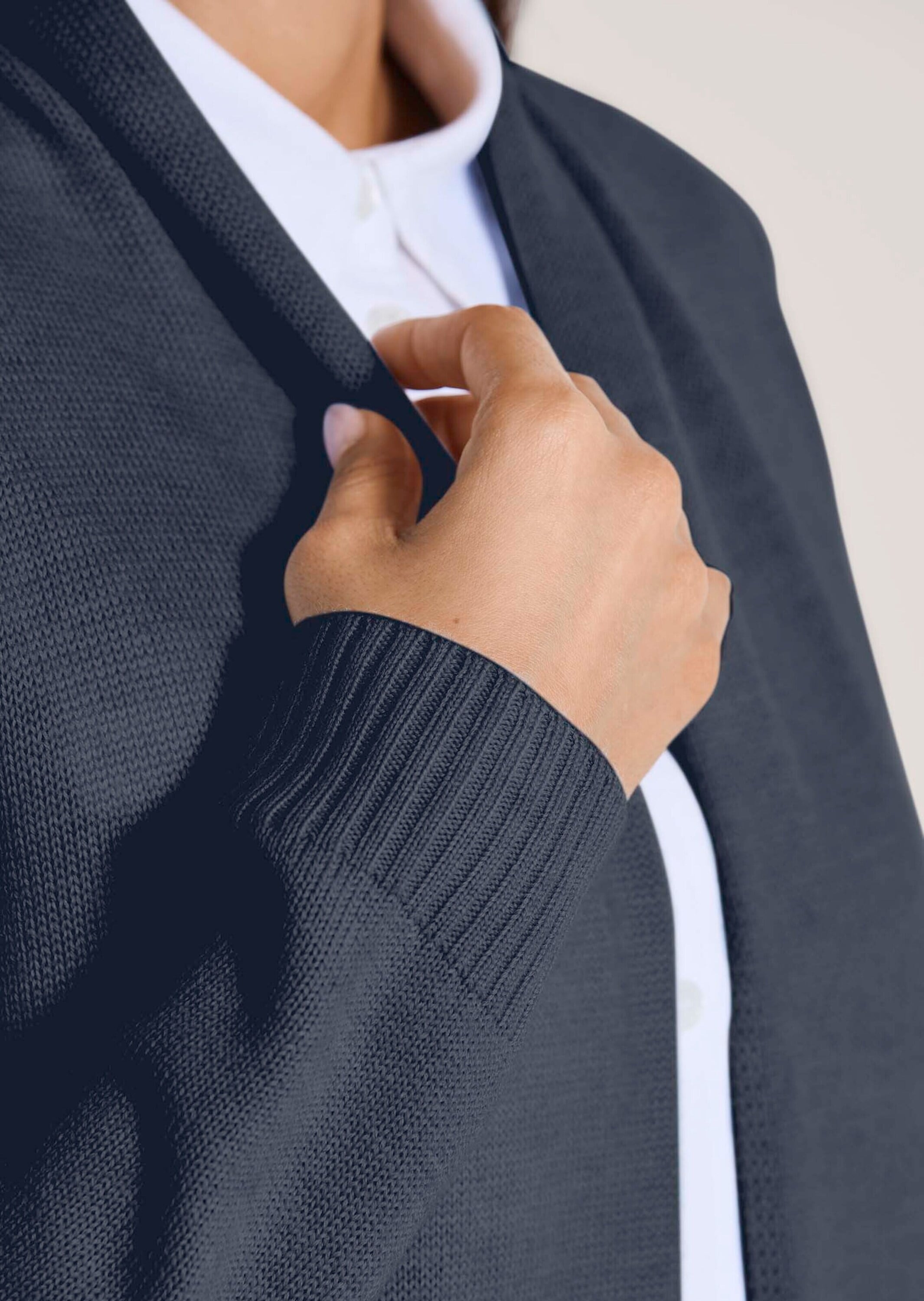 MADELEINE Strickjacke »Strickjacke Langarm Cardigan mit Schalkragen, Kaschmir«