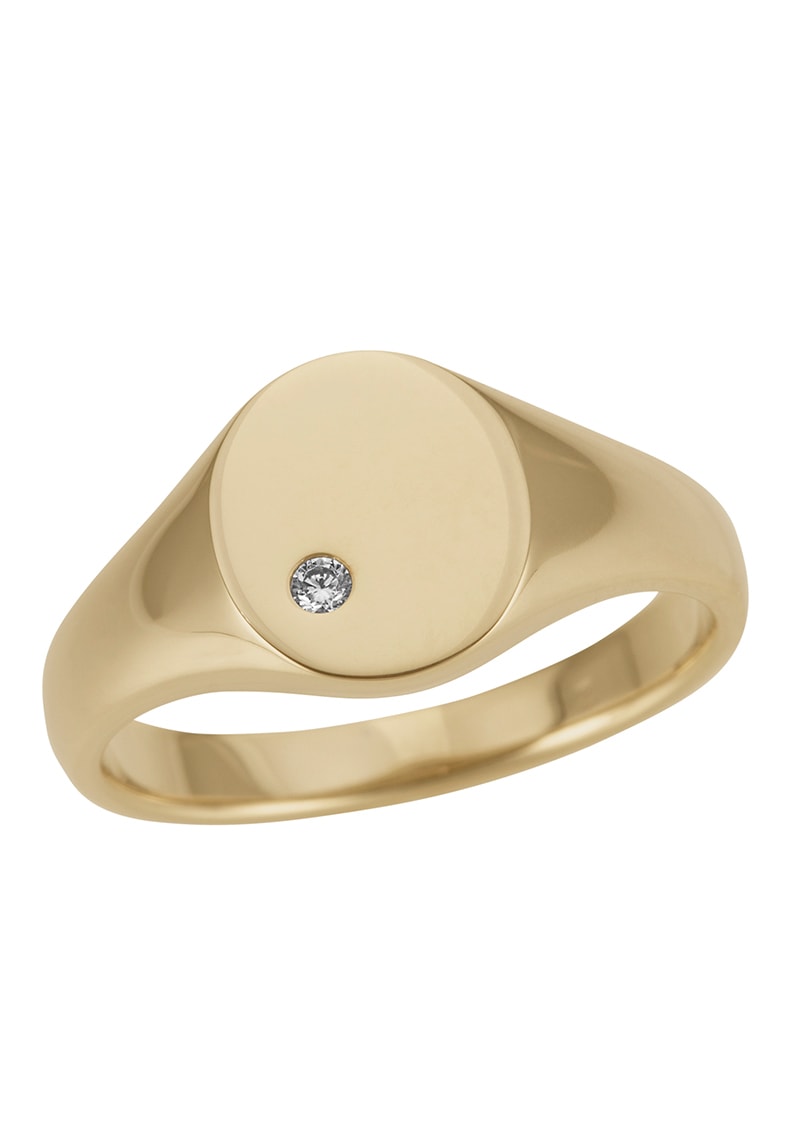 Diamantring »Schmuck Geschenk Gold 333 Damenring Goldring Siegelring Diamant«, mit...