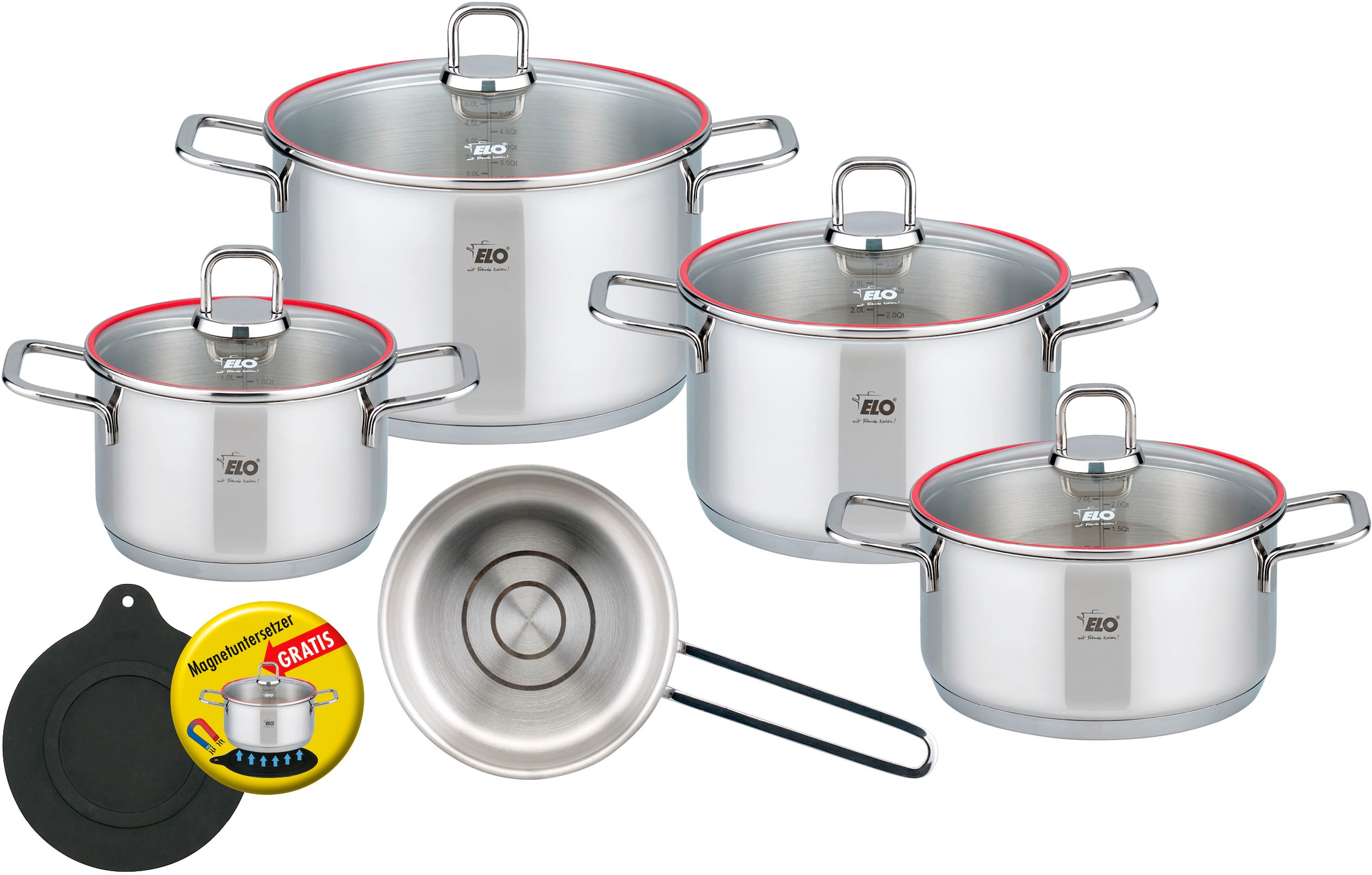 Elo Topf-Set "Excellent" Set, Bratentopf Ø 20 cm, je 1 Fleischtopf Ø 16/20/ günstig online kaufen