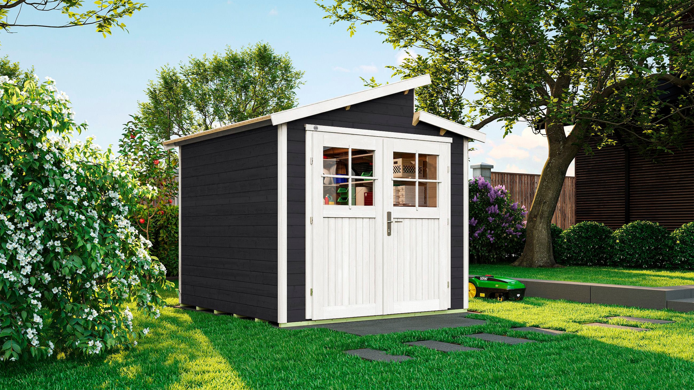 weka Gartenhaus »226 Gr.2, anthrazit, 21 mm«