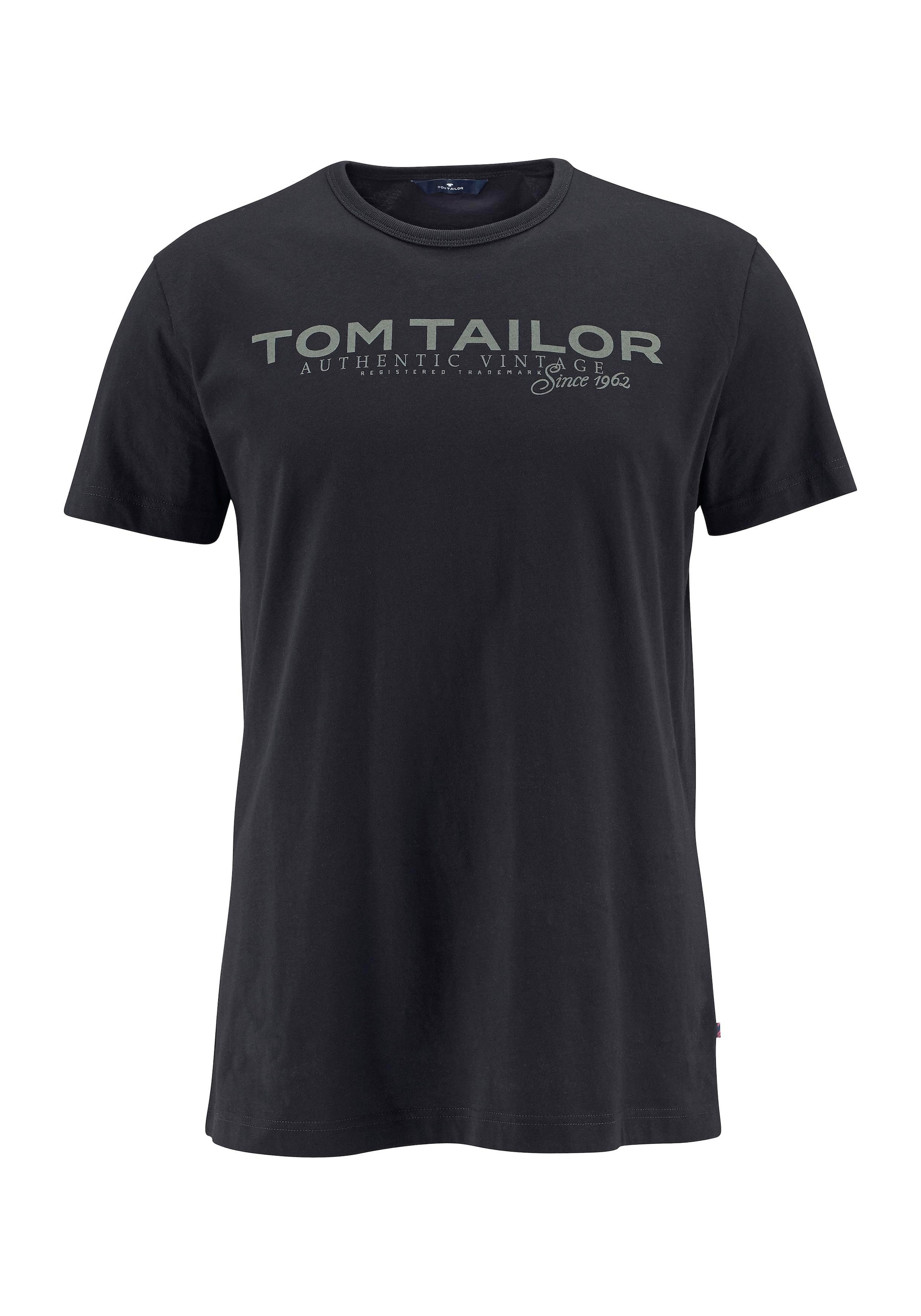 TOM TAILOR Rundhalsshirt, mit Logoprint