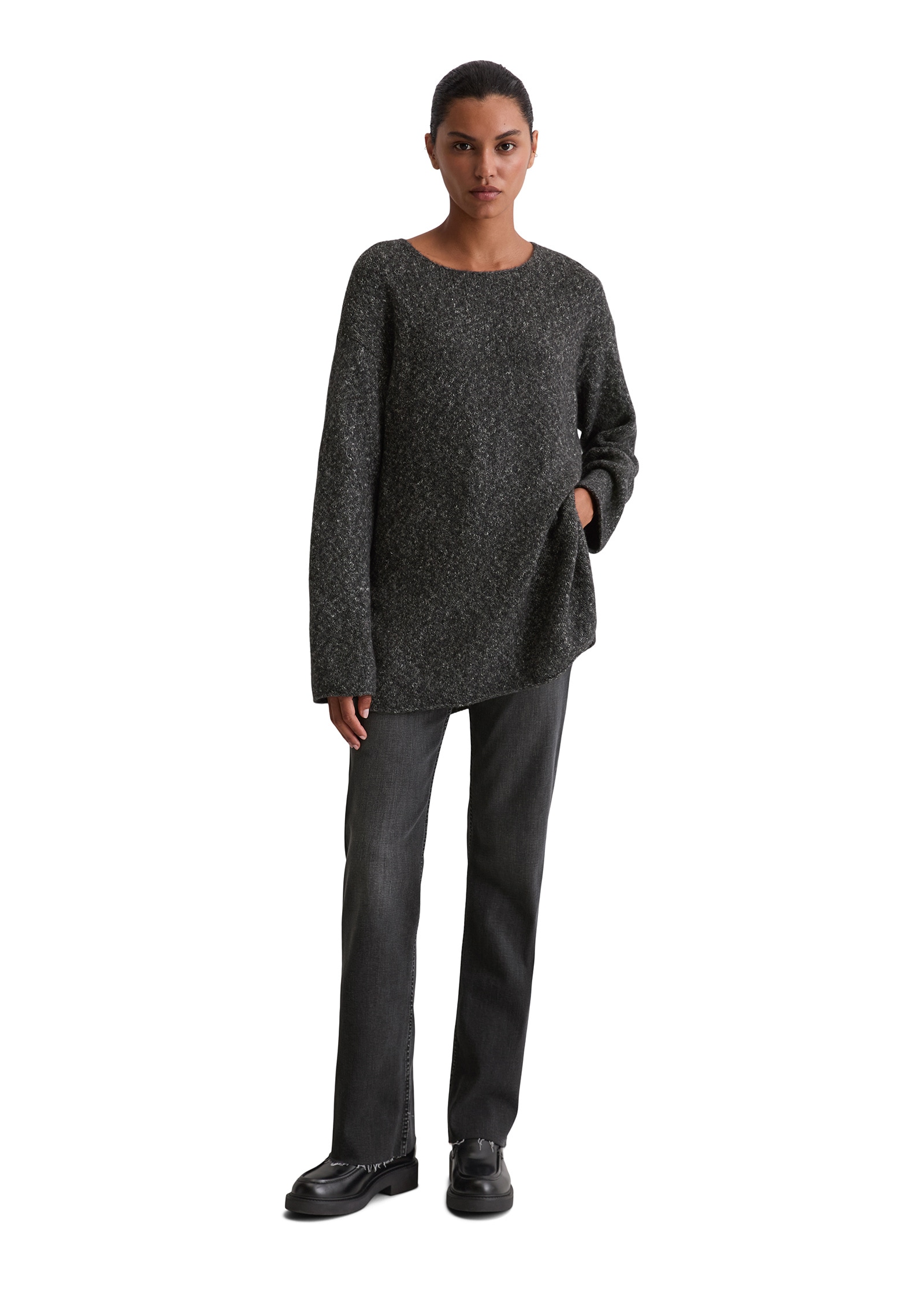 Marc O'Polo Strickpullover »aus Bio-Baumwolle-Alpaka-Schurwolle-Mix«
