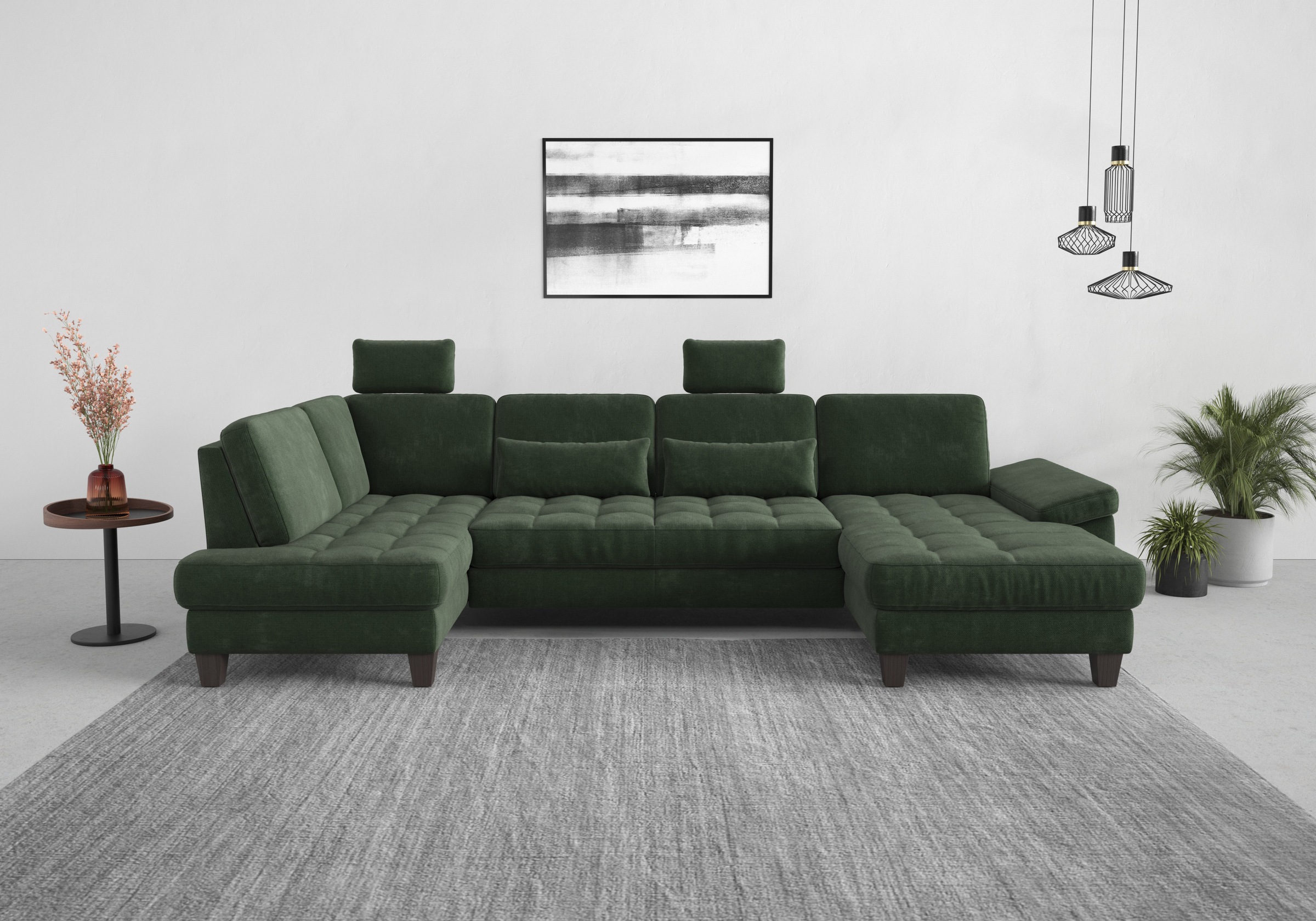 sit&more Wohnlandschaft »Westham U-Form«, wahlweise mit Bettfunktion, Bettkasten, Sitztiefenverstellung