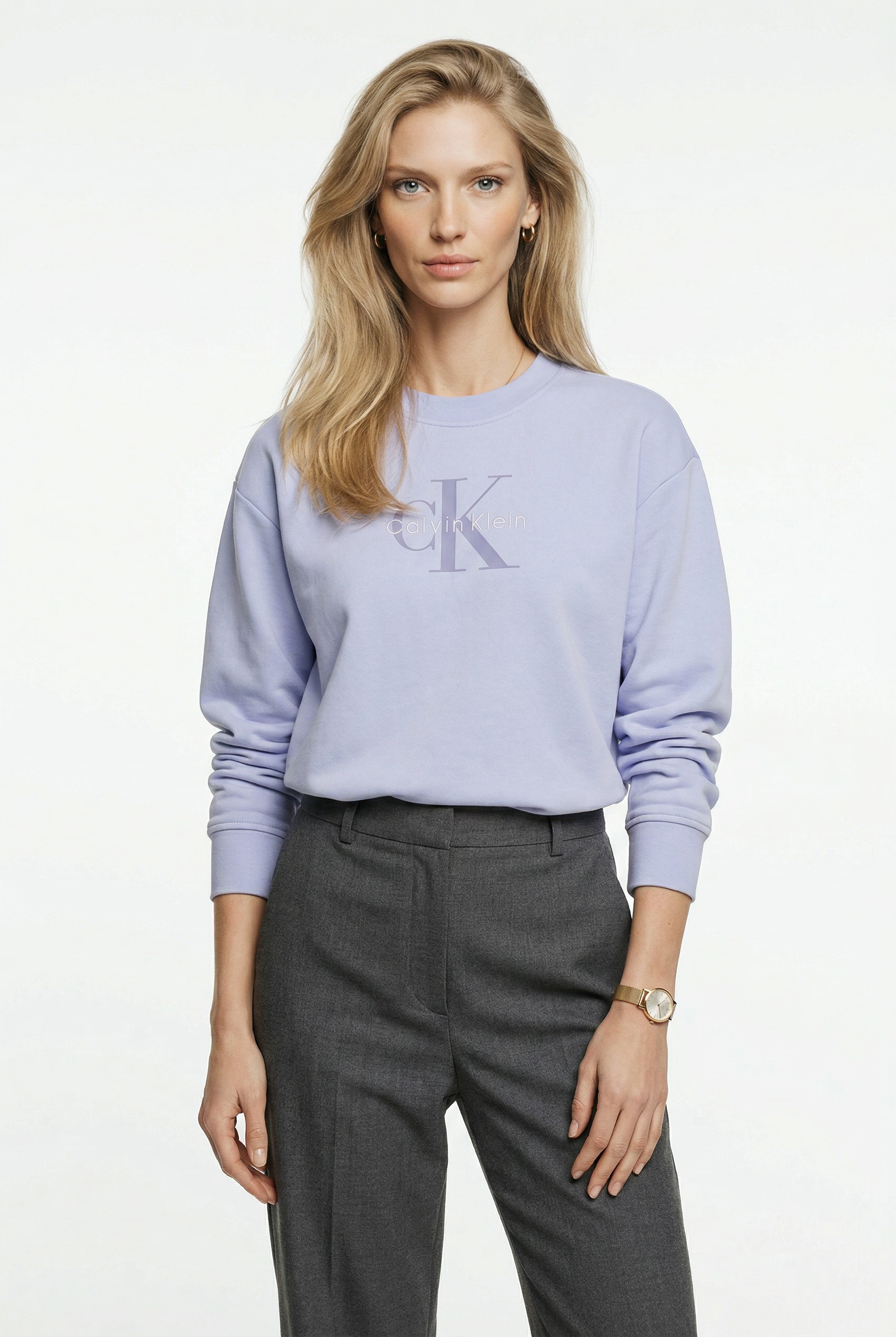 Calvin Klein Jeans Sweatshirt "FRENCH TERRY MONOLOGO CREW", Regular fit, Logoschriftzug