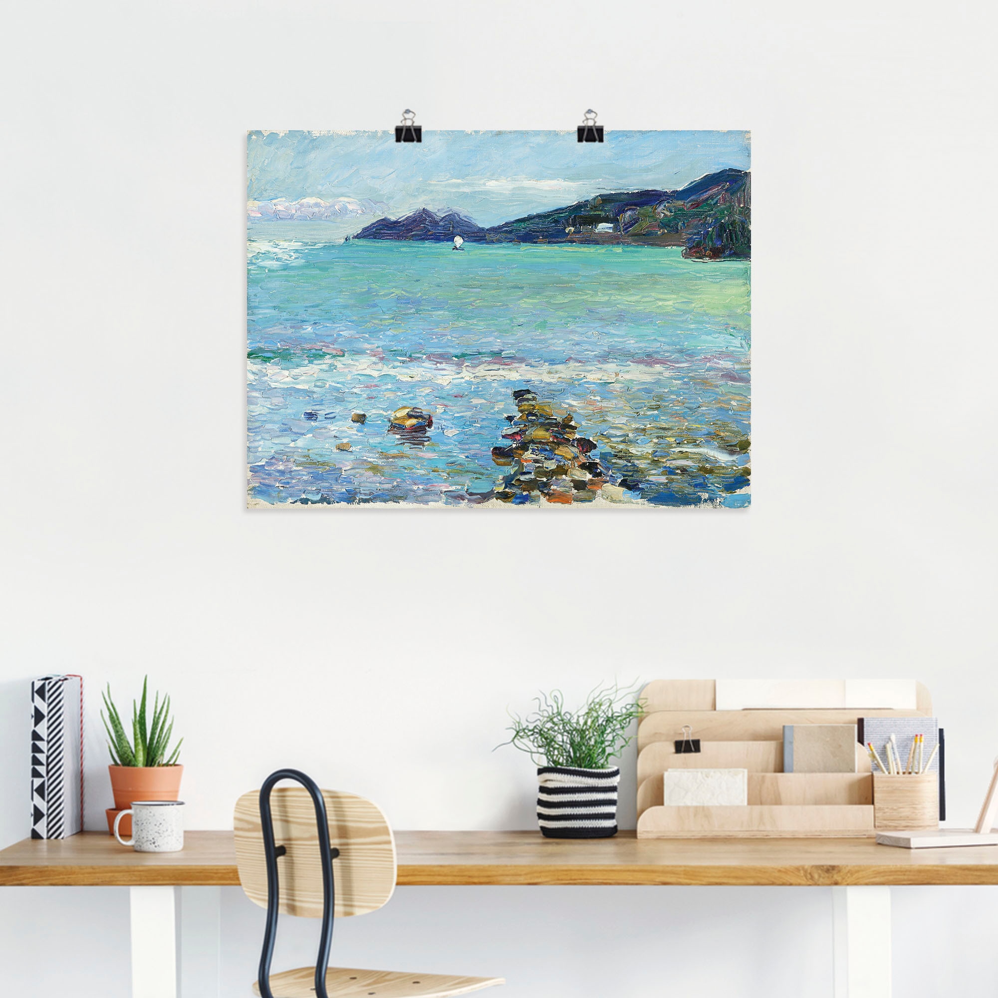 Artland Wandbild »Rapallo, Blick auf Portofino. Um 1906« Meer Bilder 1 Stk. tlg. als Leinwandbild, Poster in verschied. Größen