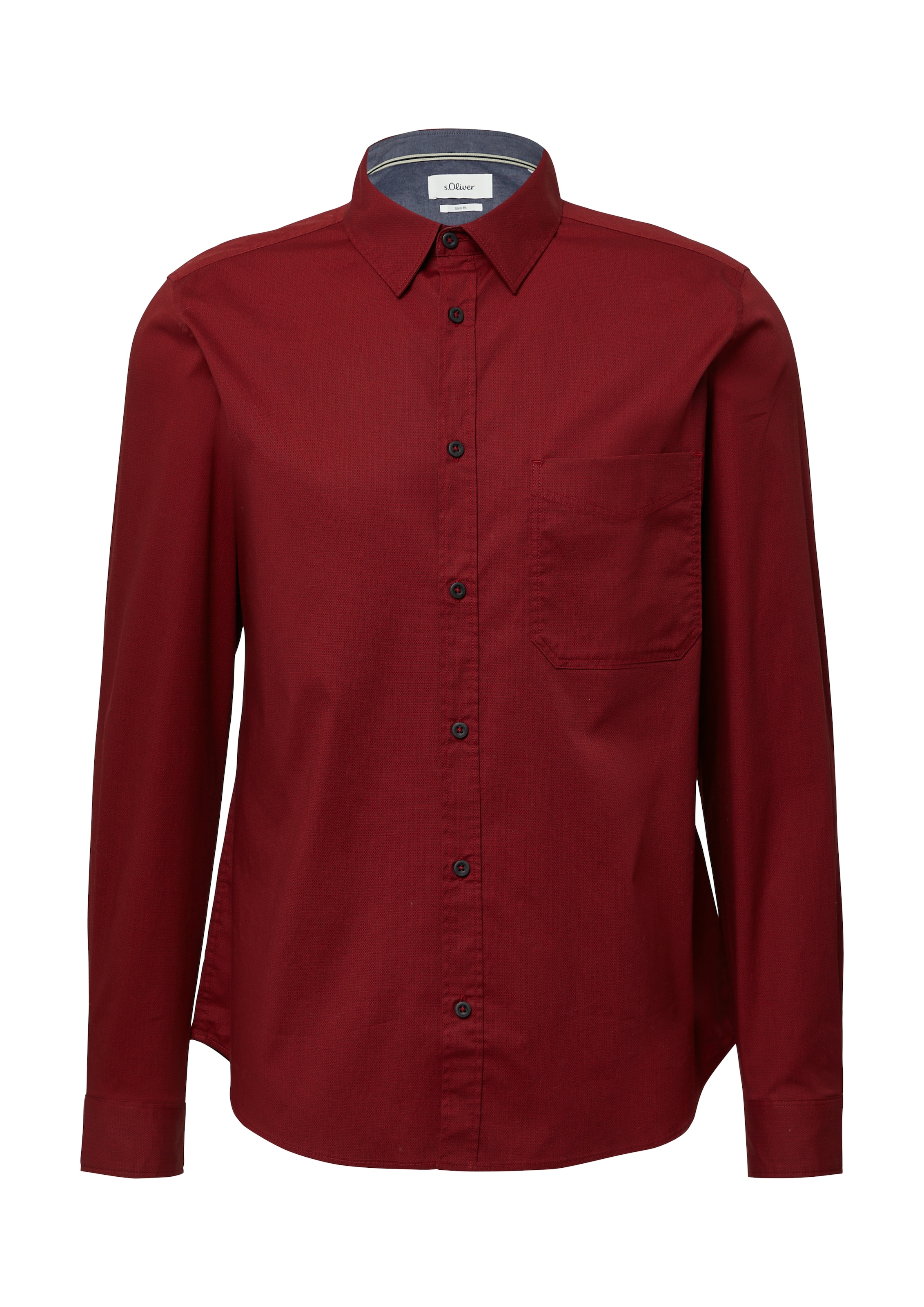 s.Oliver Langarmhemd mit Brusttasche