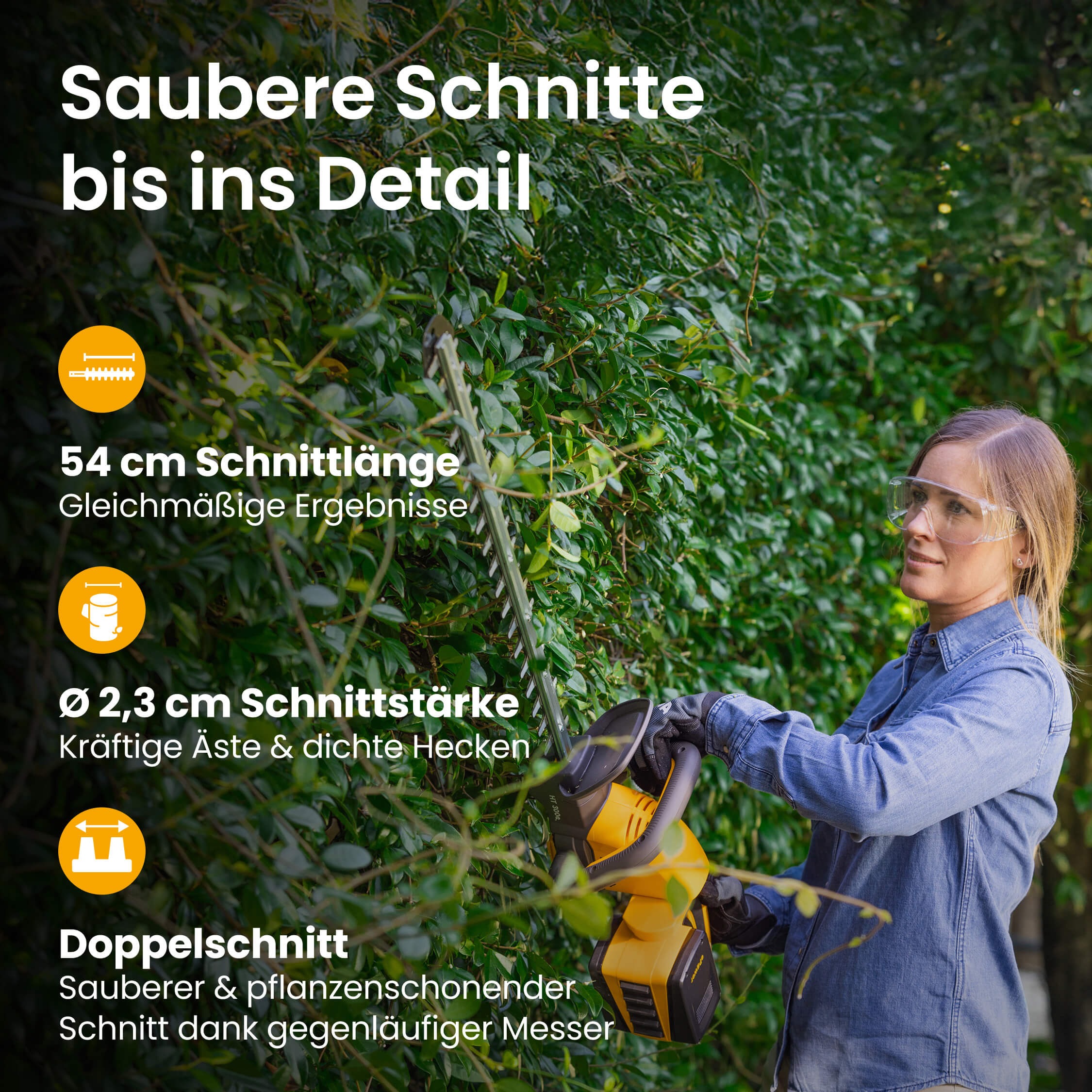 STIGA GARDEN Akku-Heckenschere »HT 300e« (Set, Inkl. 2x 20 V (2 Ah) Akku, Schutzhülle, Wandhalterung und Ladegerät, )