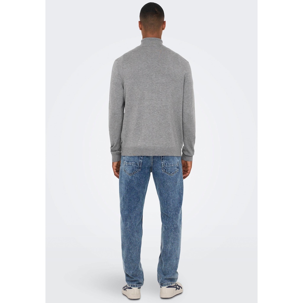 ONLY & SONS Rollkragenpullover »WYLER LIFE ROLL NECK KNIT«