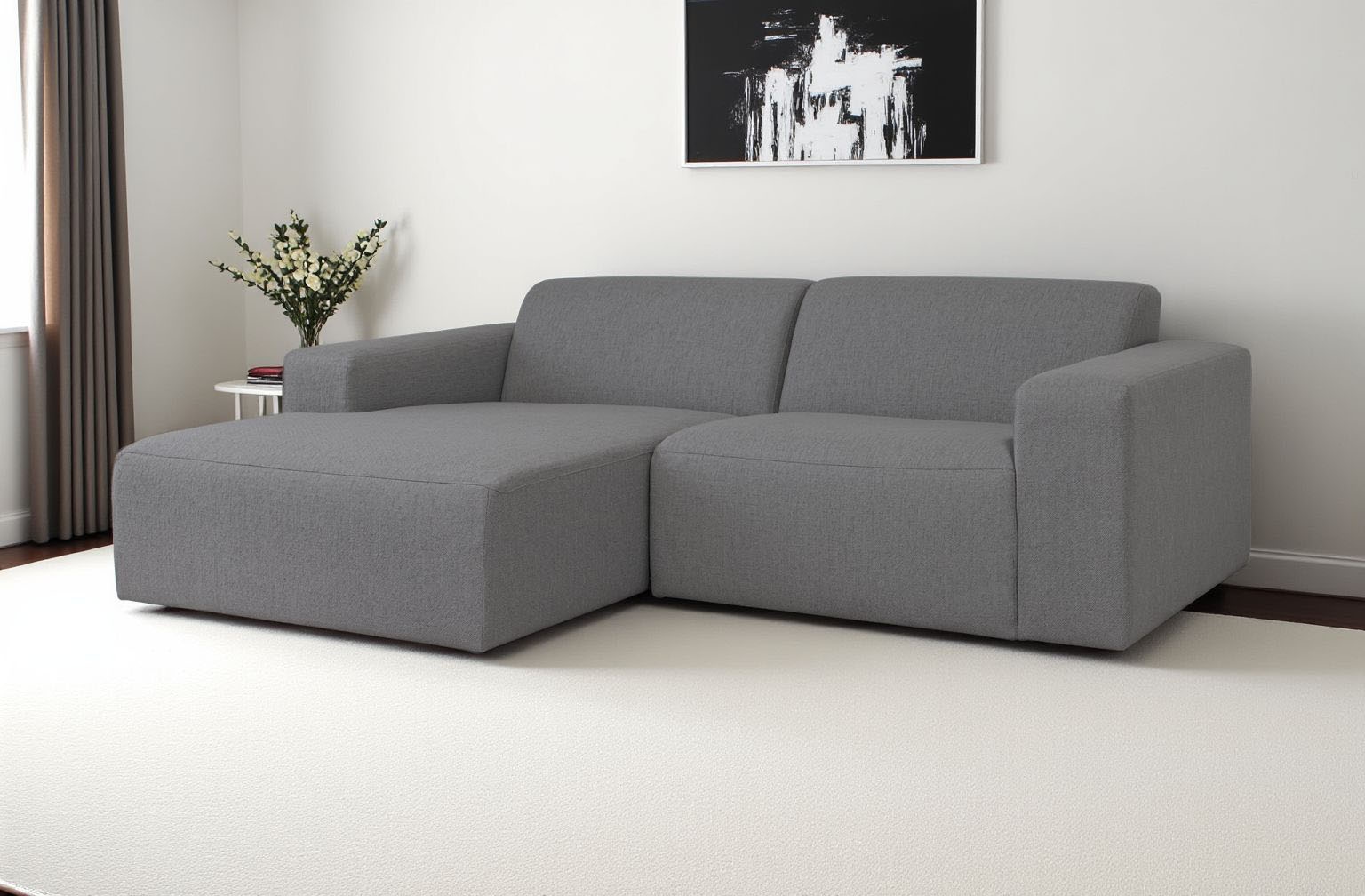 INOSIGN Ecksofa »Koa,228cm, L-Form, Modulsofa, Webstoff, Cord«, Designsofa in Cord, weicher Lounge-Sitzkomfort