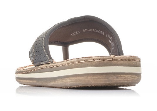 Rieker Zehentrenner Sommerschuh, Strandschuh mit weicher Leder-Innensohle günstig online kaufen