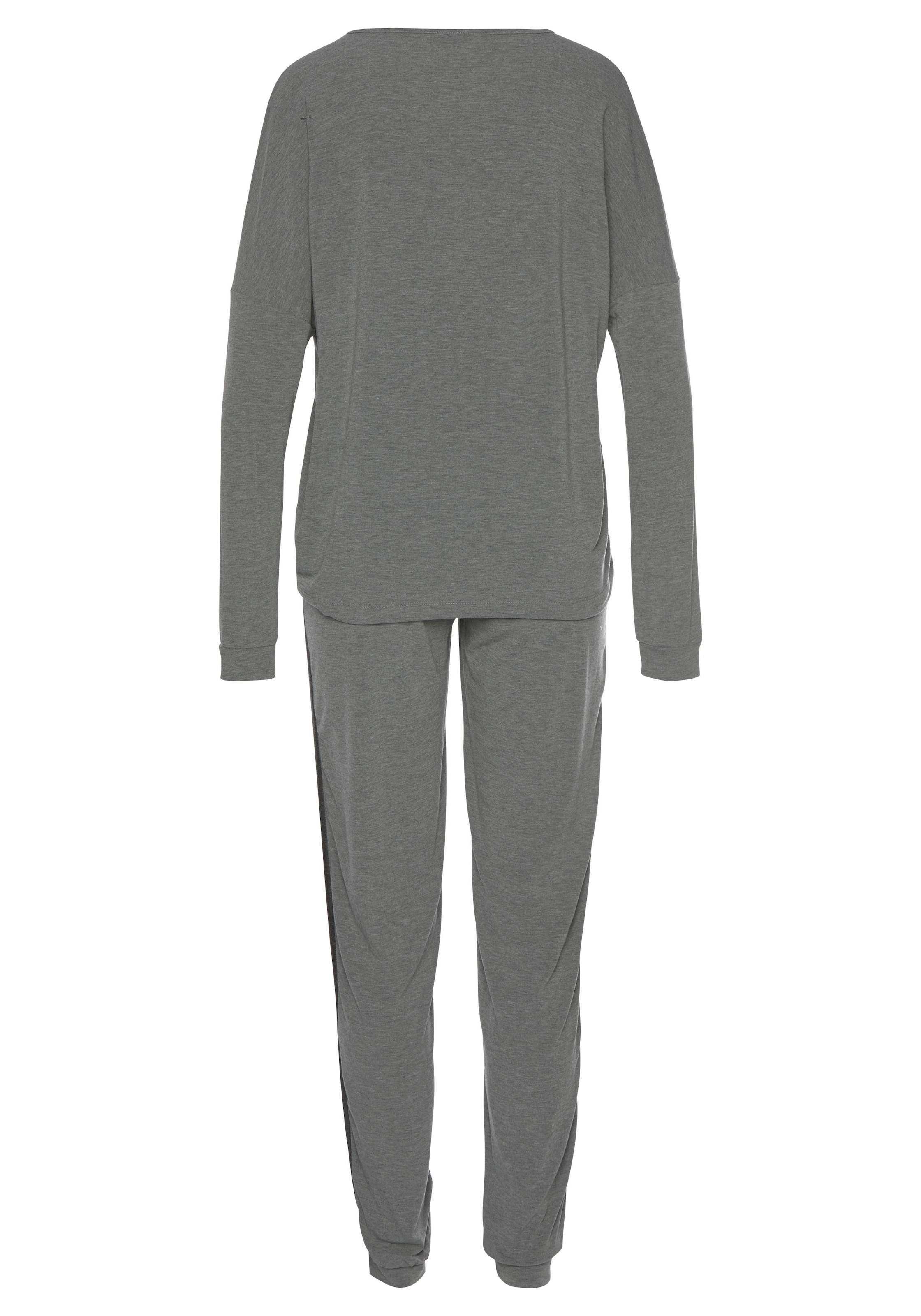 Vivance Dreams Pyjama, (2 tlg.), mit aufgesetzten Seitenstreifen