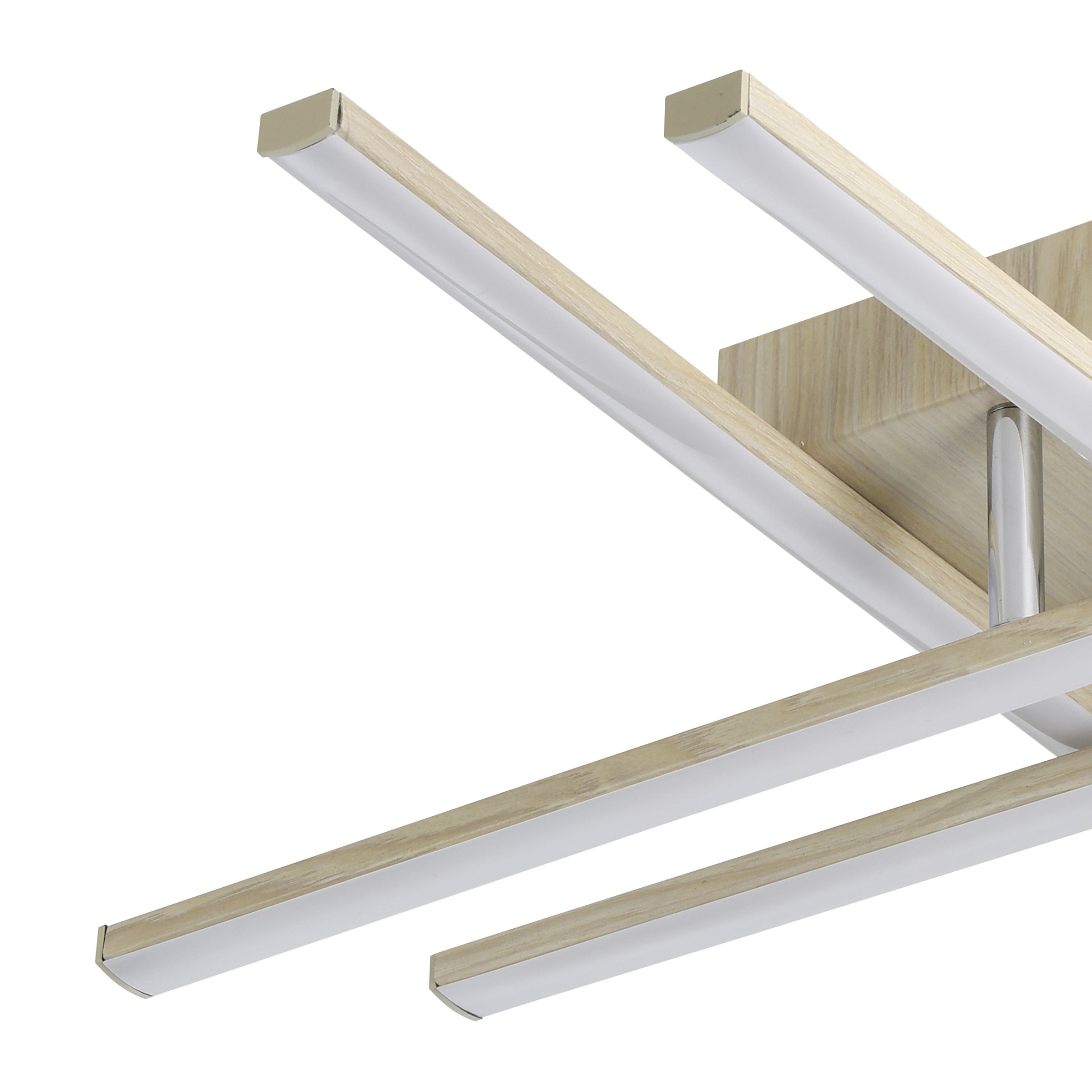 EGLO LED Deckenleuchte »LASANA 4 Wand- / Deckenlampe - Stahl, Alu - LED - 20,5W - IP20« LED-Modul 1 Stk. Warmweiß