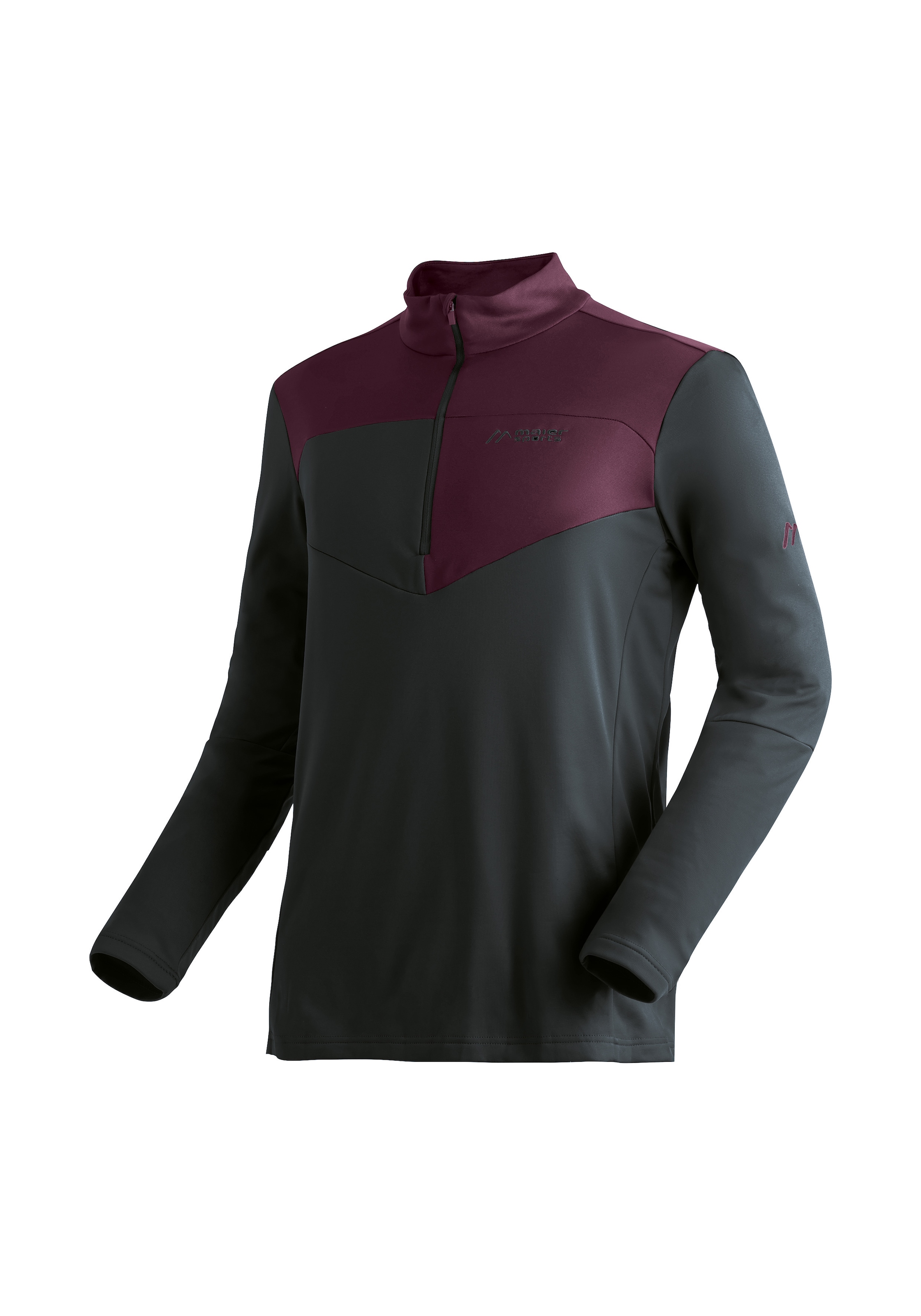 Maier Sports "Felian" Herren Midlayer, pflegeleichtes Half-Zip Fleece, Regu günstig online kaufen
