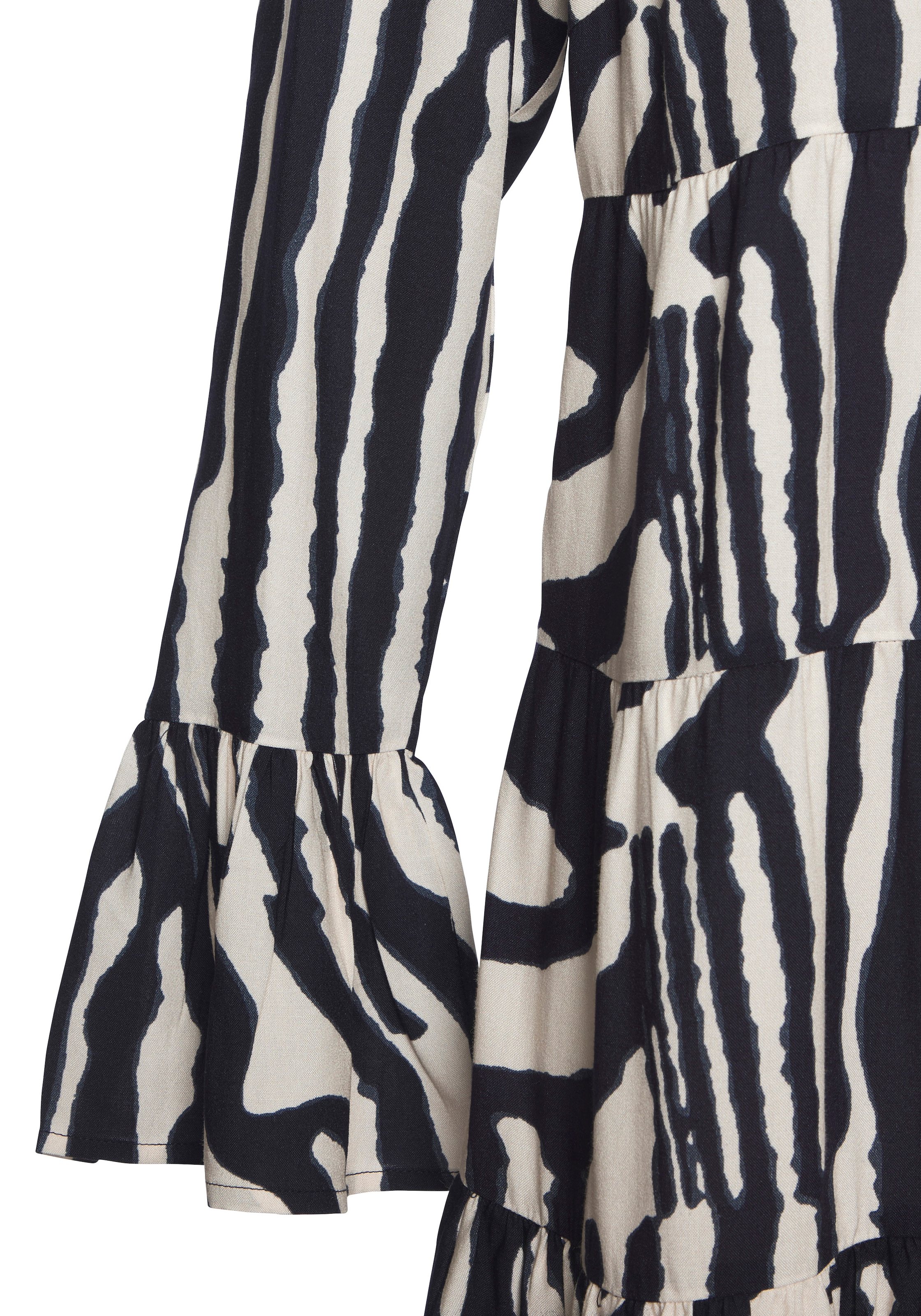 LASCANA Strandkleid mit Alloverdruck, Tunika, Blusenkleid aus Viskose