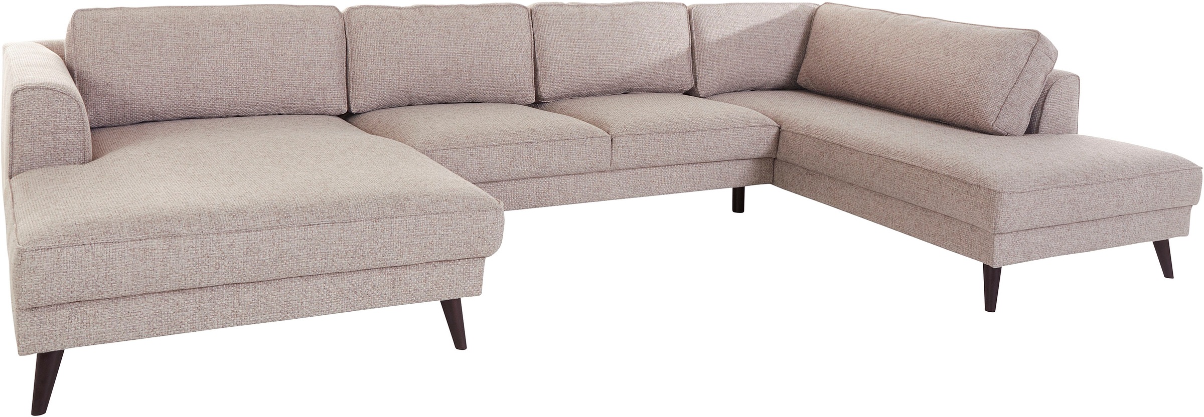 Thumbnail - Home affaire Wohnlandschaft "Lumber Jack, viel Platz, bequem, Breite 354cm, hoher Fuß, U-Form" in moderner Optik