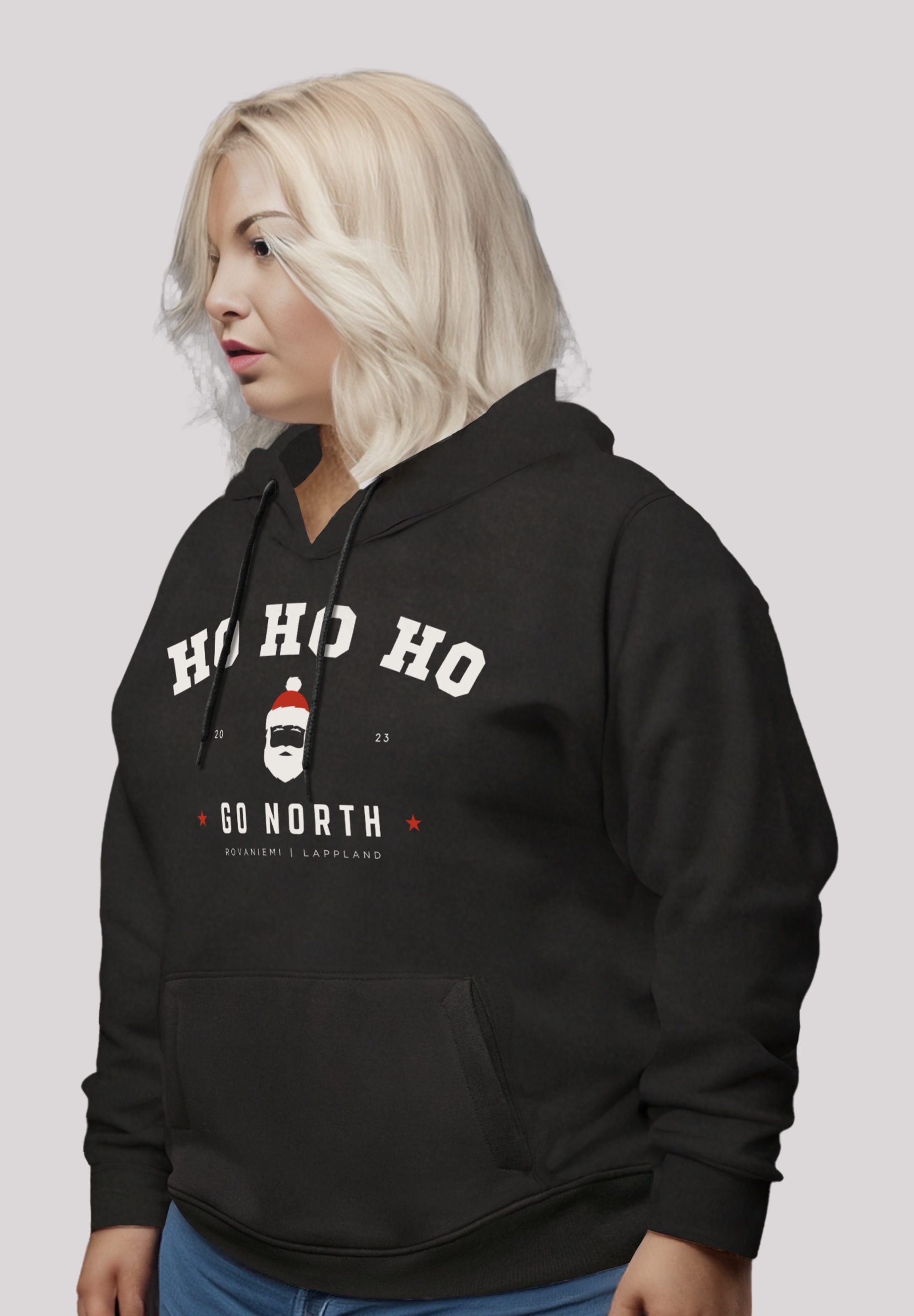 F4NT4STIC Kapuzenpullover »Ho Ho Ho Santa Weihnachten PLUSSIZE«, Premium Qualität