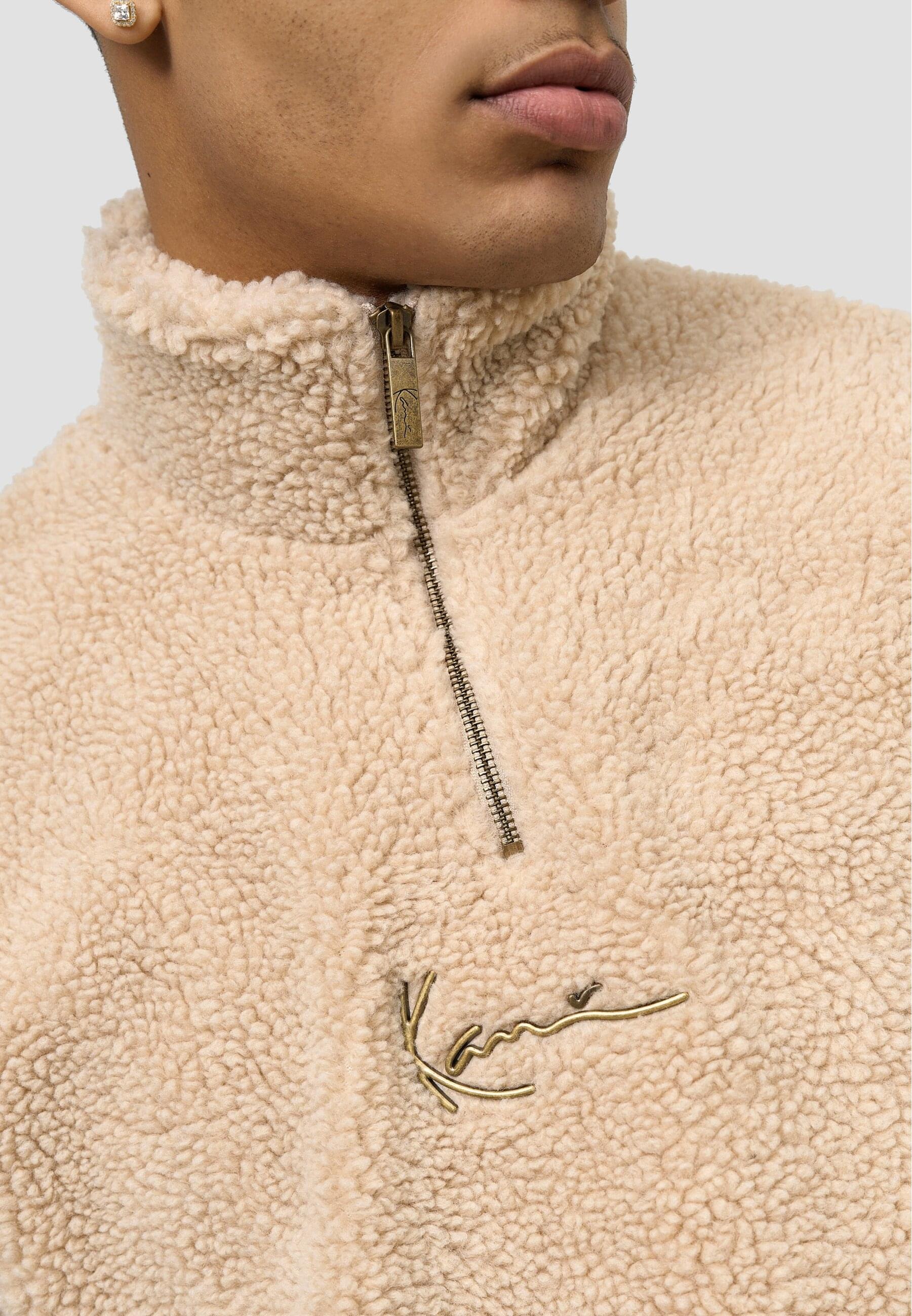Karl Kani Rundhalspullover »Karl Kani Herren KM213-063-1 Small Signature Teddy Troyer«, (1 tlg.)
