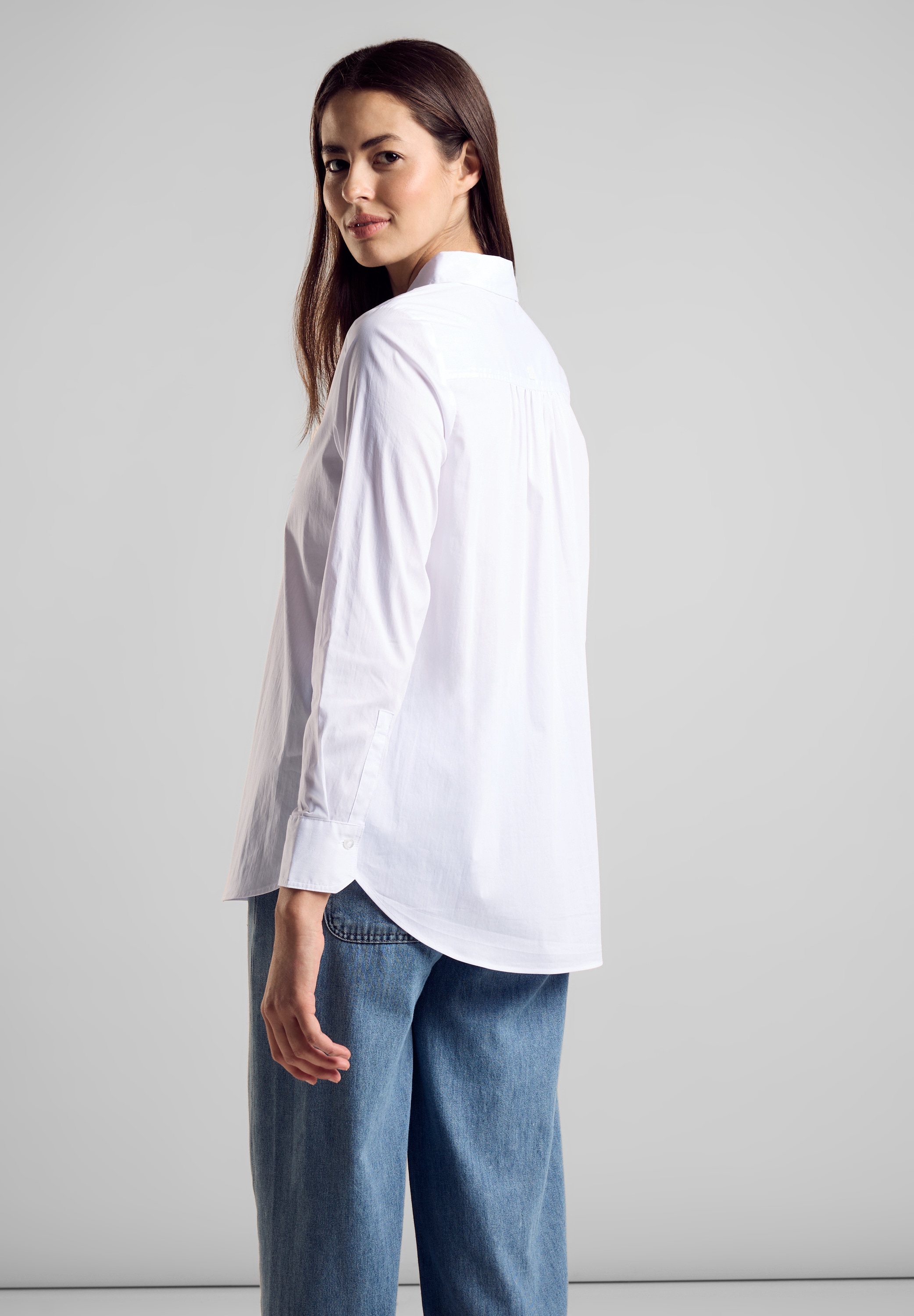 STREET ONE Longbluse, in Unifarbe günstig online kaufen