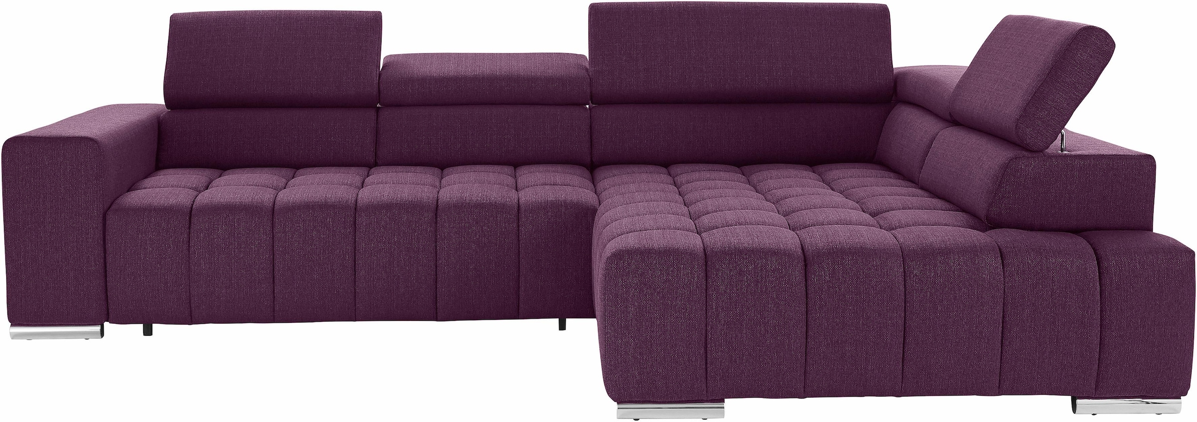 exxpo - sofa fashion Ecksofa Elias, L-Form, mit Kopf- bzw. Rückenverstellun günstig online kaufen