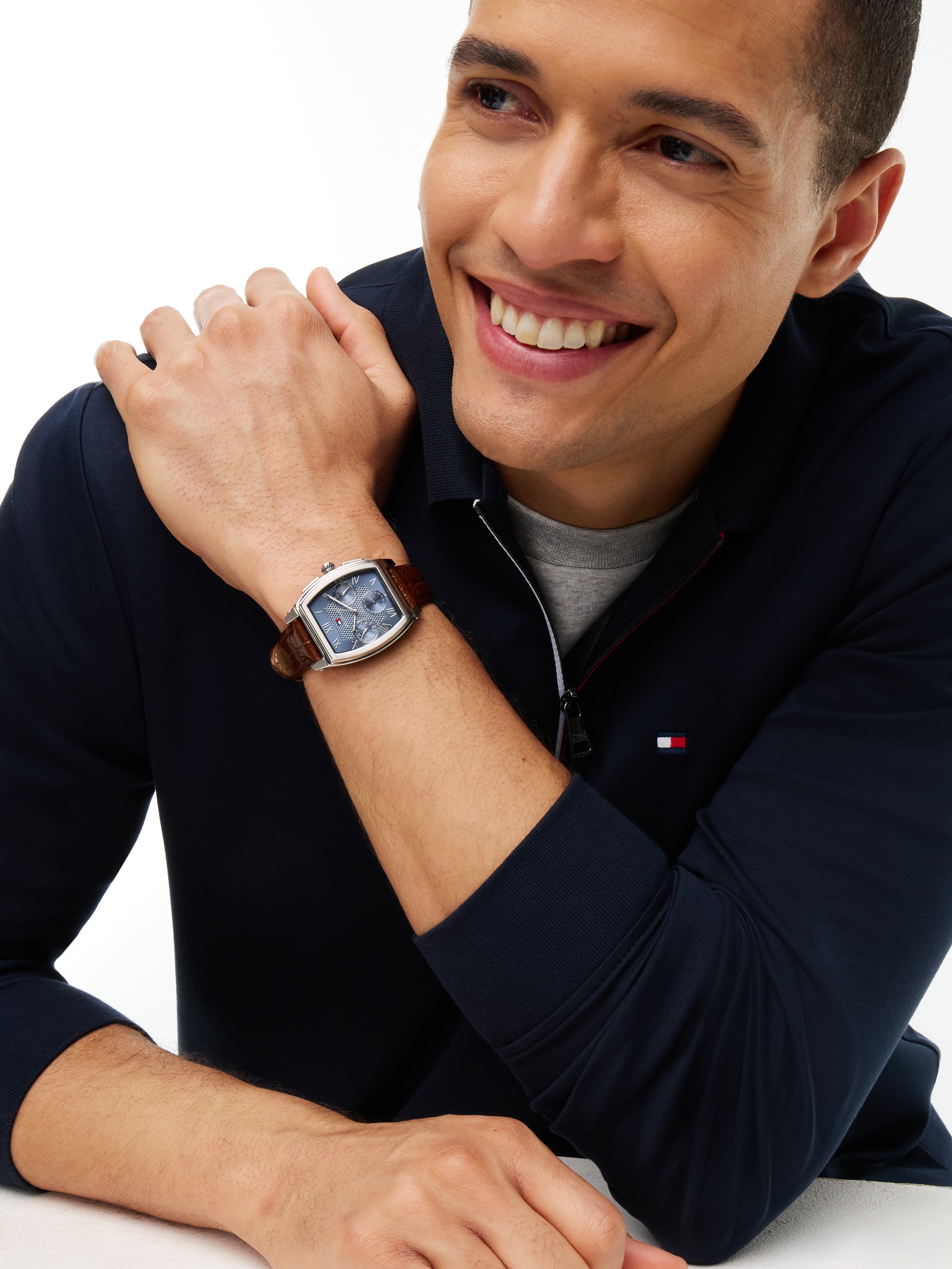 Tommy Hilfiger Langarm-Poloshirt »LIQUID COTTON ZIP REGULAR«