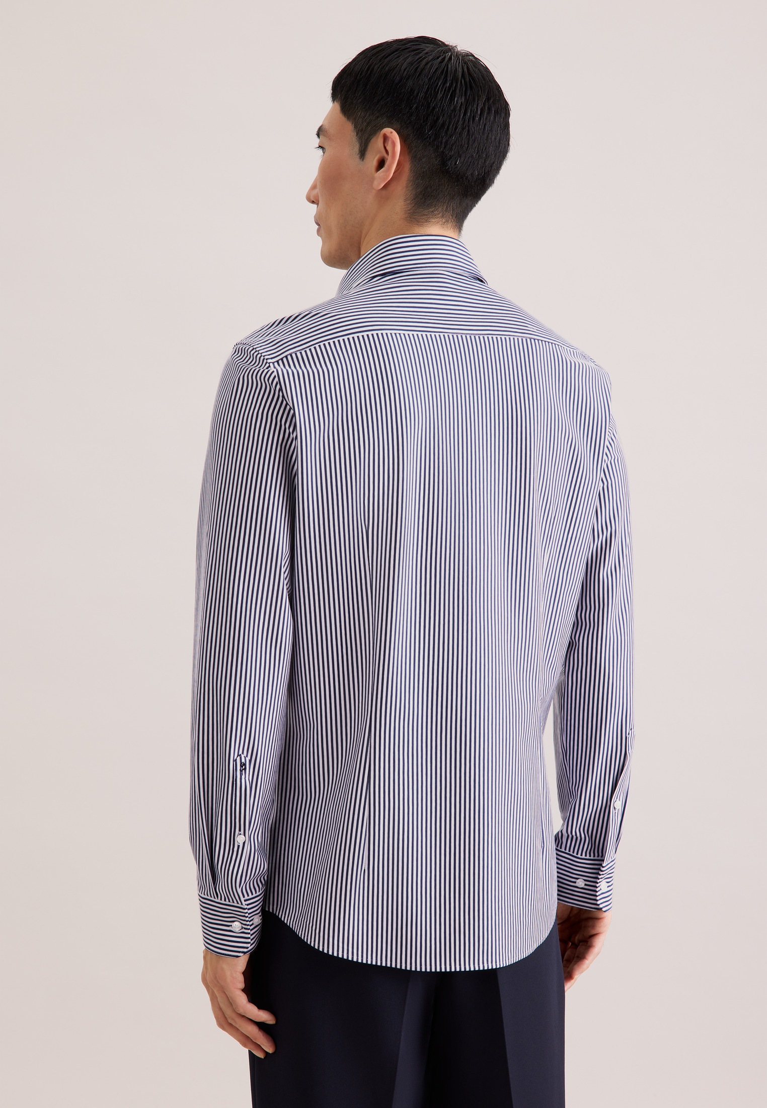 seidensticker Businesshemd "Schwarze Rose" Slim 1/1 Kentkragen Gestreift günstig online kaufen