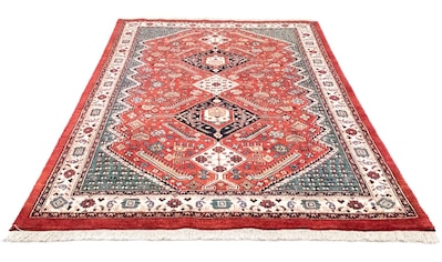 morgenland Wollteppich »Ghashghai Teppich handgeknüpft rot«, rechteckig, 10 mm Höhe,... kaufen