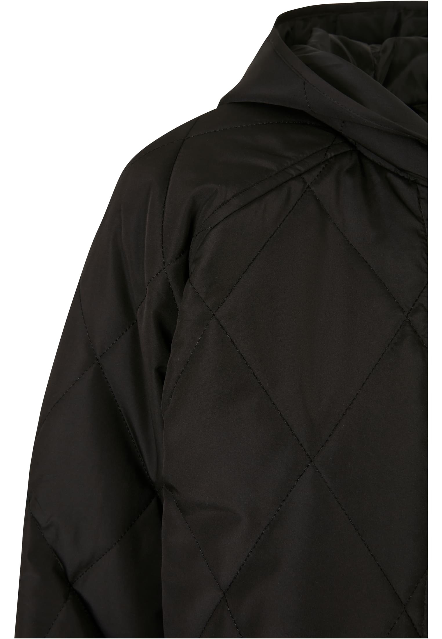 BAUR »Damen Hooded Coat«, St.), ohne Quilted bestellen URBAN | Oversized für CLASSICS (1 Ladies Kapuze Outdoorjacke Diamond