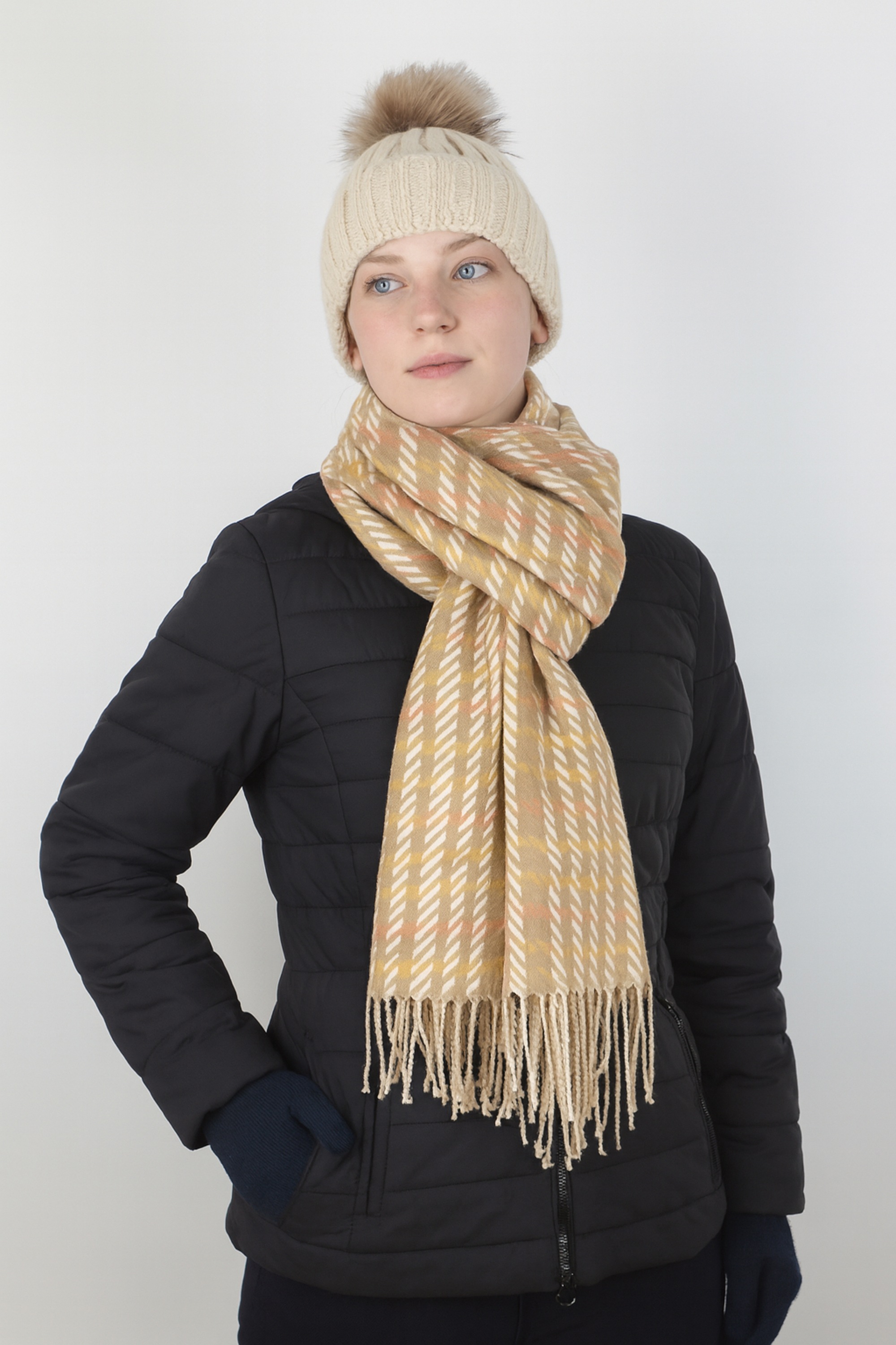 COLLEZIONE ALESSANDRO Wollschal »Inverno« 1 Stk. Made in Italy, mit modernem Karo