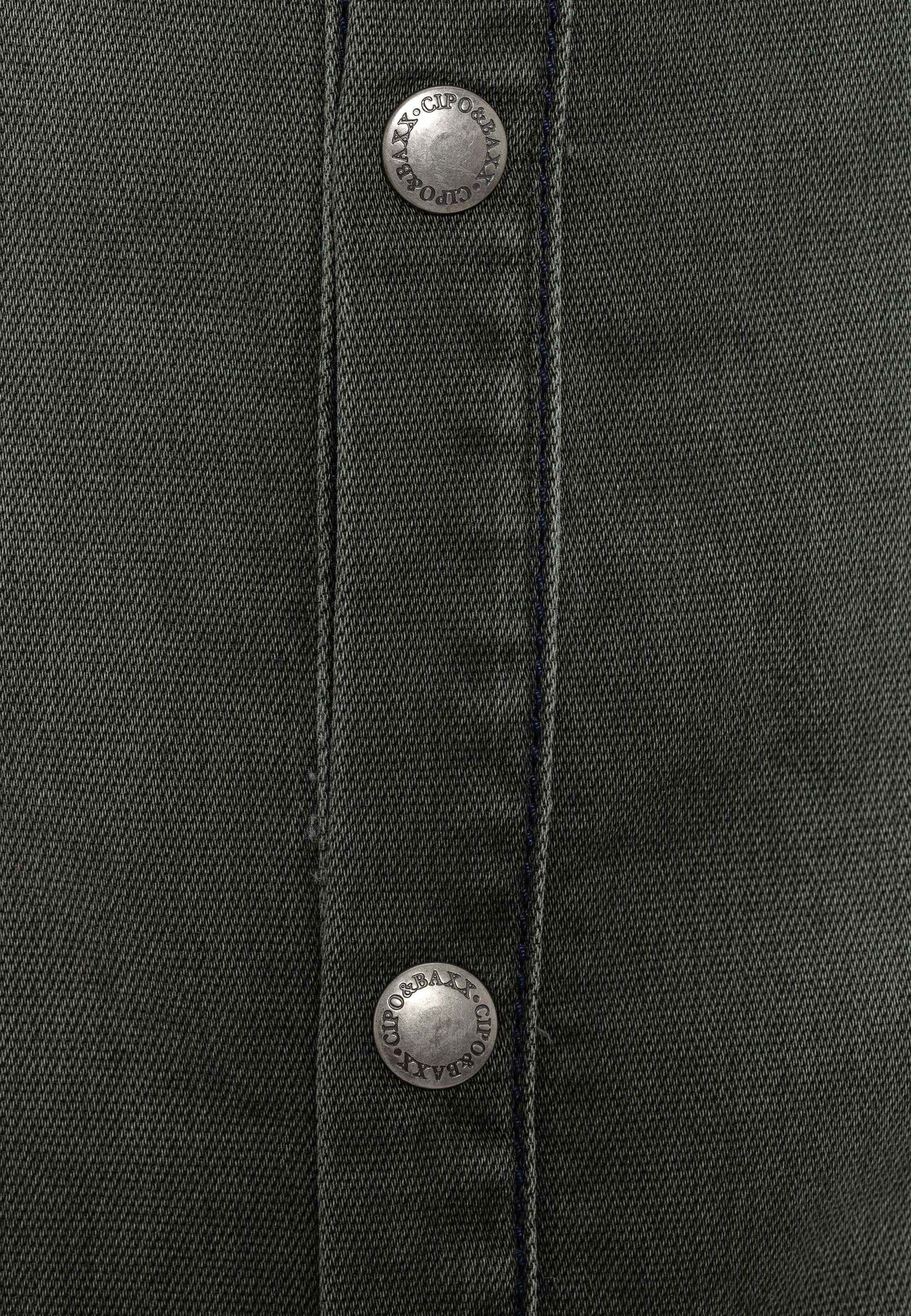 Cipo & Baxx Jeanshemd »CH189« 1 hochwertiger Denim-Stoff