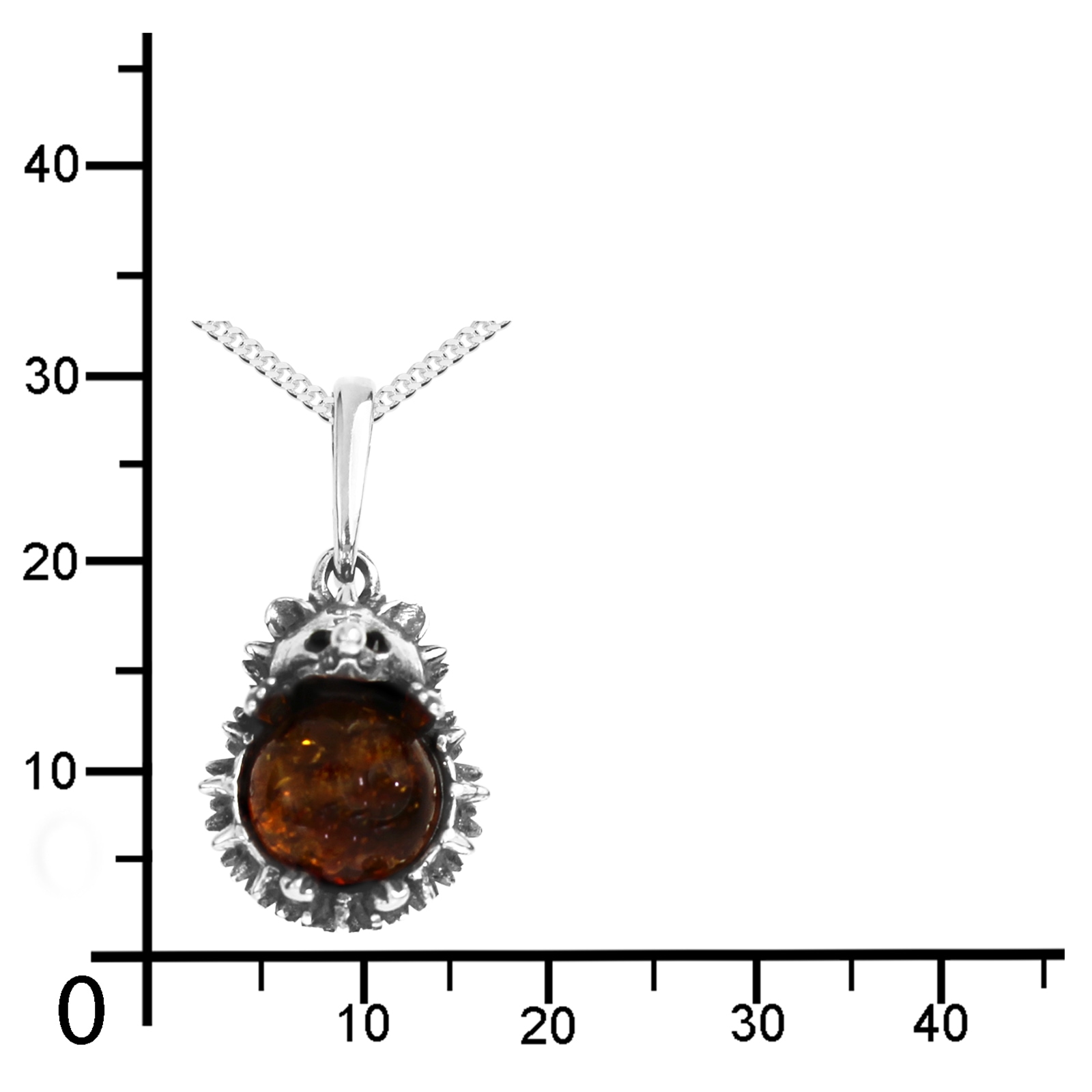 OSTSEE-SCHMUCK Kette mit Anhänger »- Igel - Silber 925/000 - Bernstein«