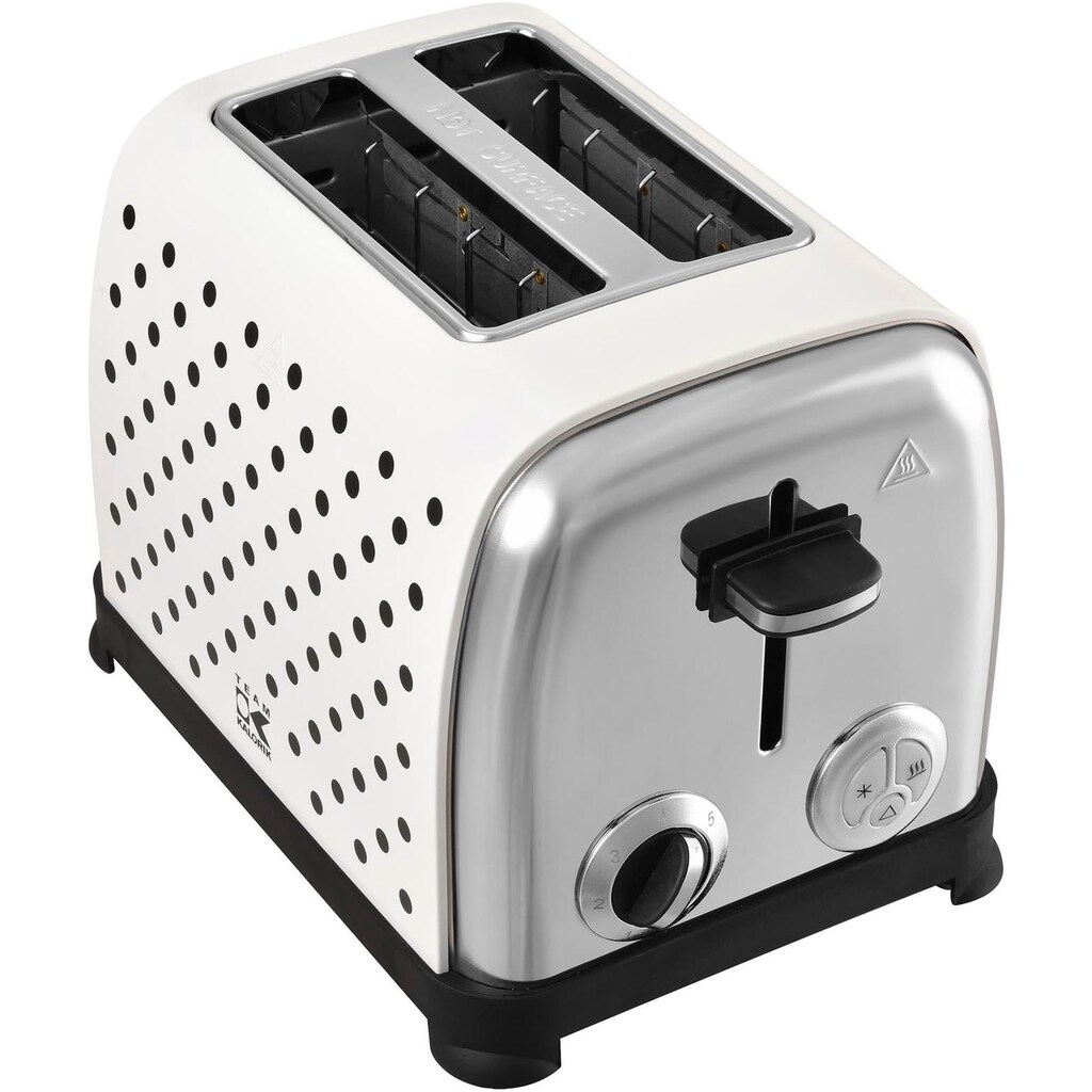 Team Kalorik Toaster »TKG TO 1045 WBD N«, 2 kurze Schlitze, für 2 Scheiben, 750 W